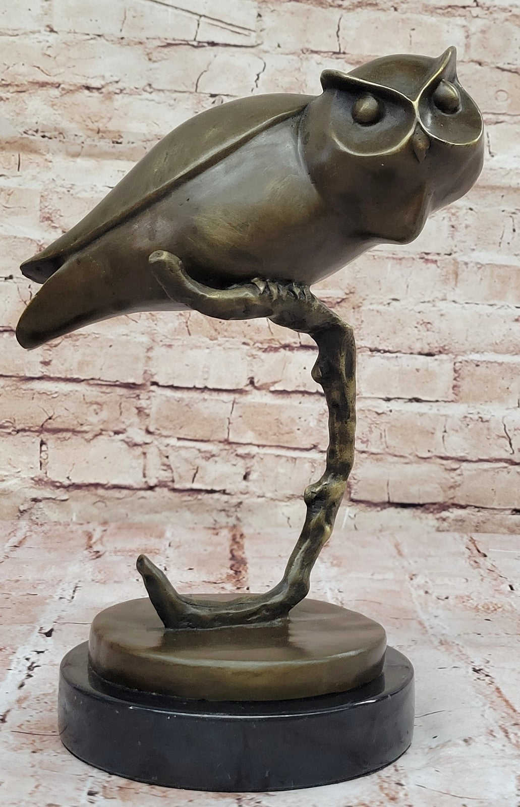 Handcrafted bronze sculpture SALE Milo By Handcrafted Owl Art Modern Abstract