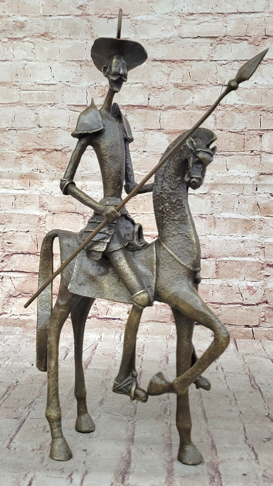 Handcrafted bronze sculpture SALE Mythical Horse On Quixote" "Don Dali Salvador