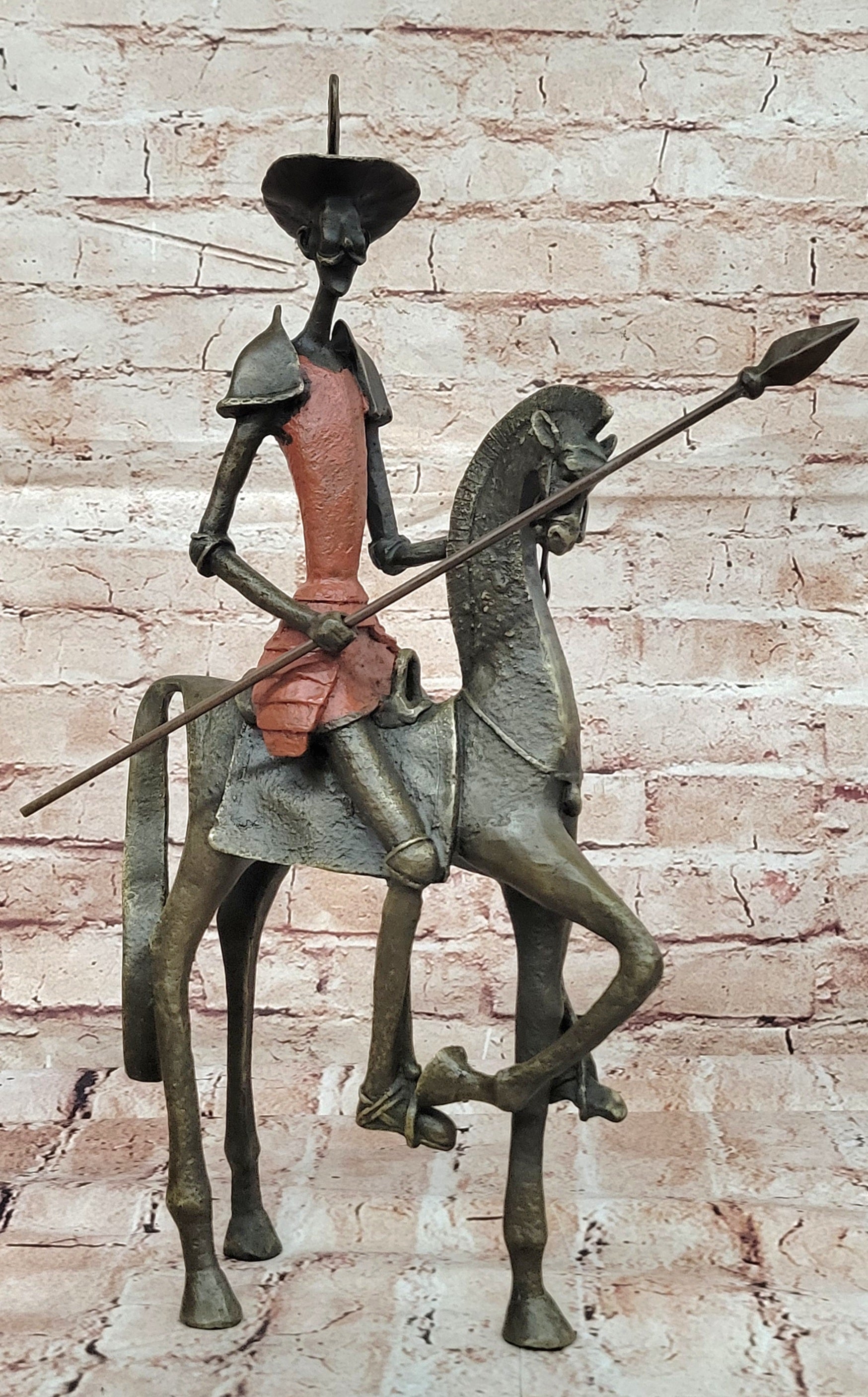 Salvador Dali Don Quixote Surrealism Bronze Statue Hot Cast Art Decor