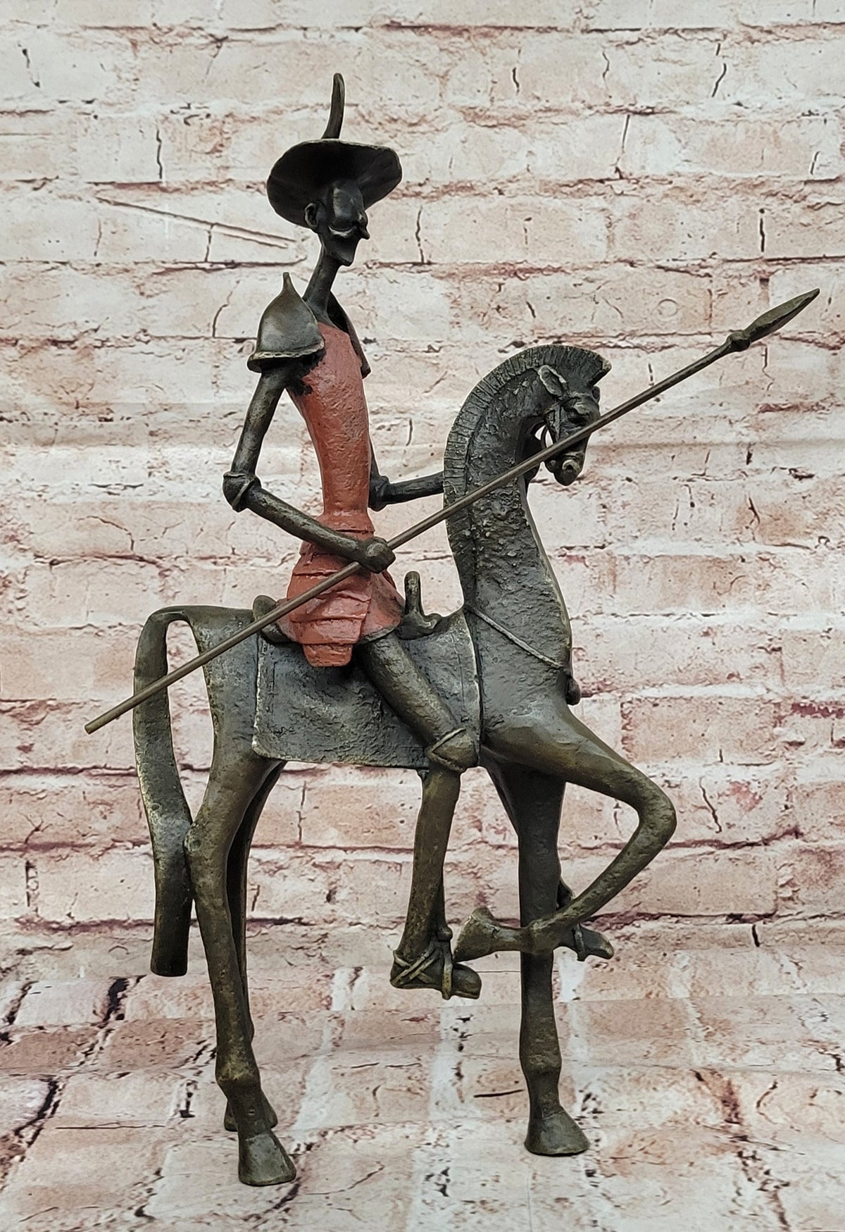 Salvador Dali Don Quixote Surrealism Bronze Statue Hot Cast Art Decor