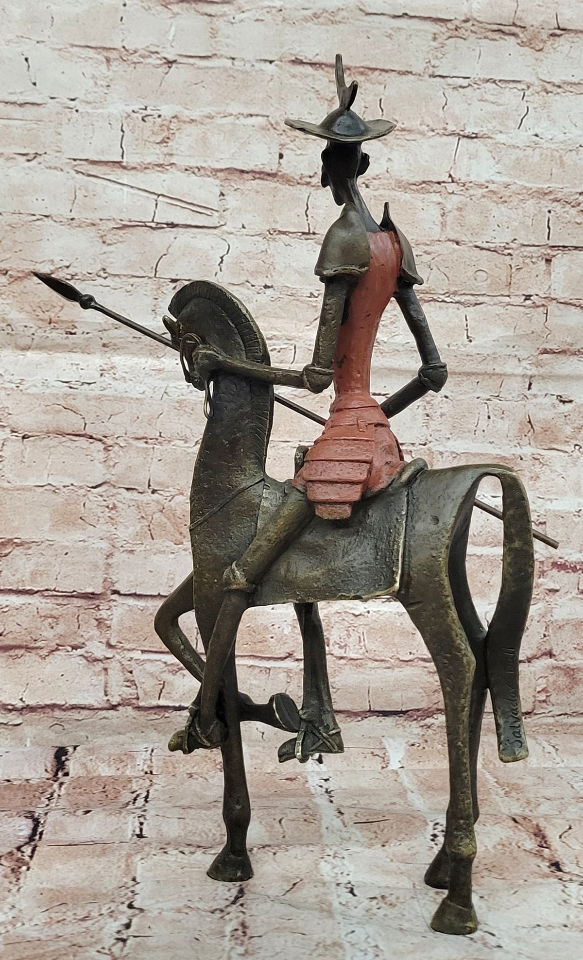 Salvador Dali Don Quixote Surrealism Bronze Statue Hot Cast Art Decor