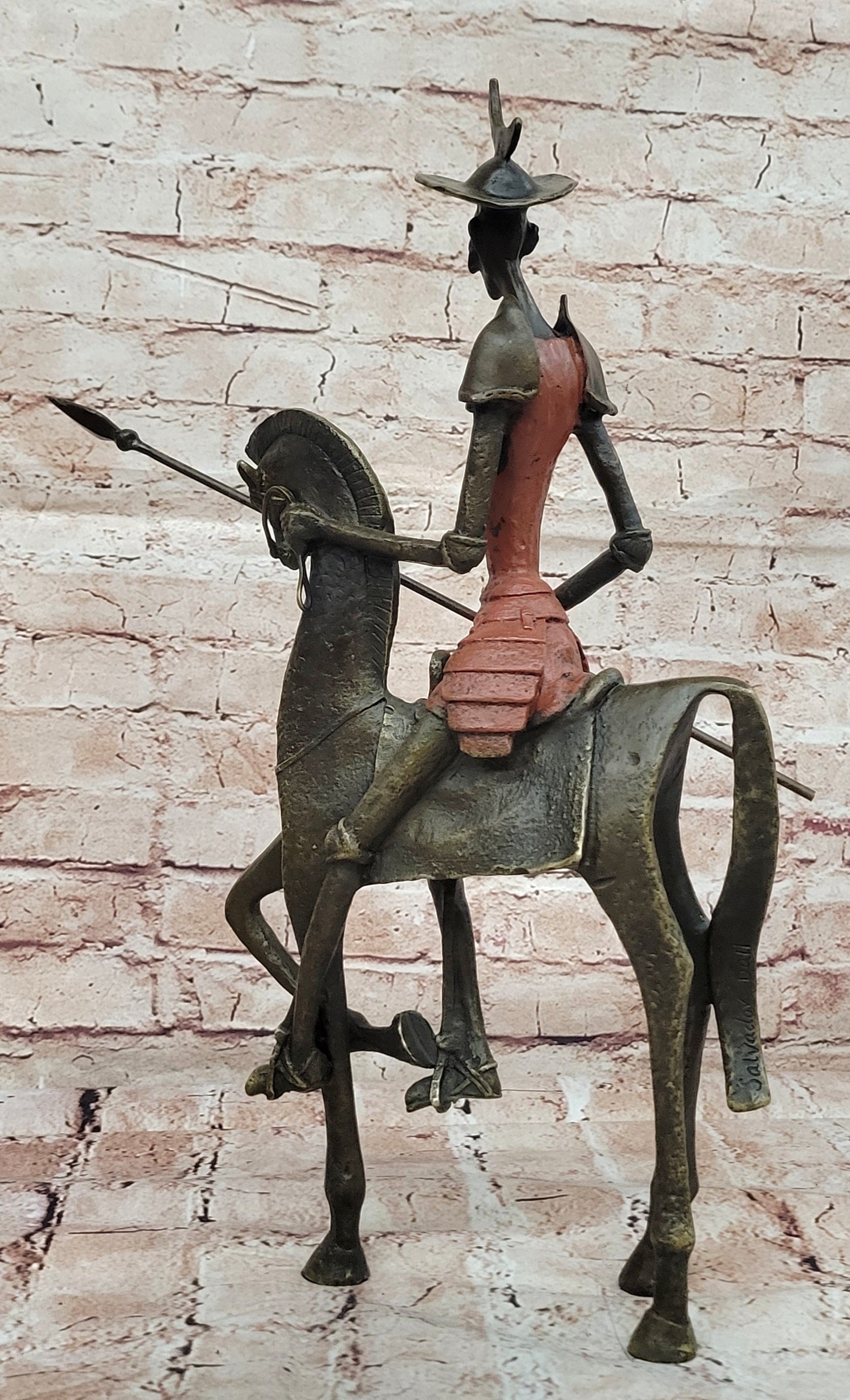 Salvador Dali Don Quixote Surrealism Bronze Statue Hot Cast Art Decor