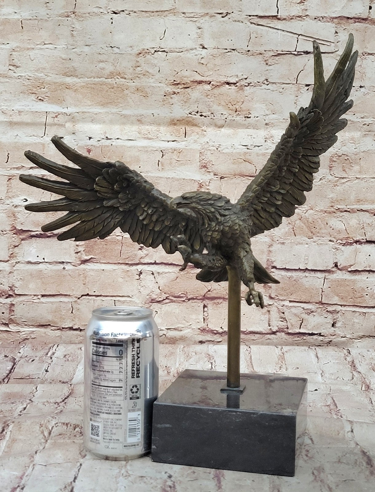 Large bronze Eagle sculpture by Milo. Finest USA bronze Hot casting Figure Sale