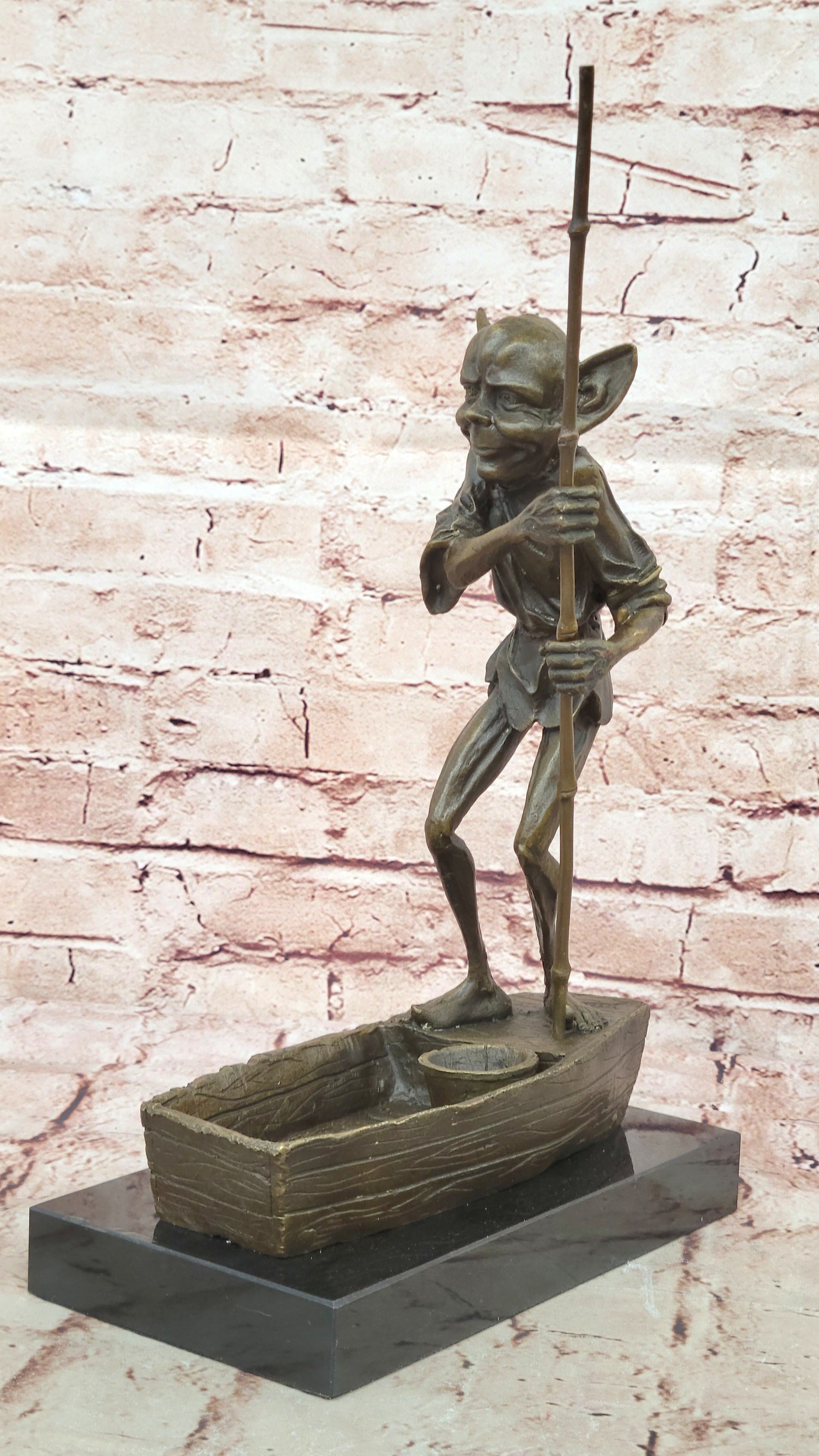 Original Elf Dobby movie Figurine, Hand made, Home Decor Happy elf Artwork