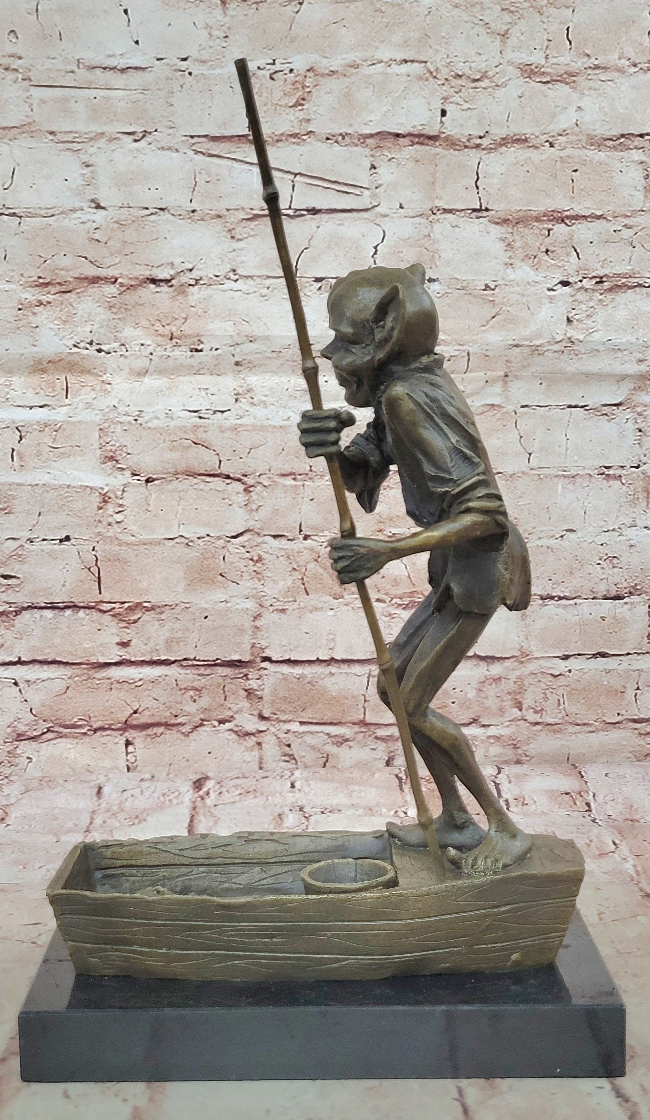 Original Elf Dobby movie Figurine, Hand made, Home Decor Happy elf Artwork