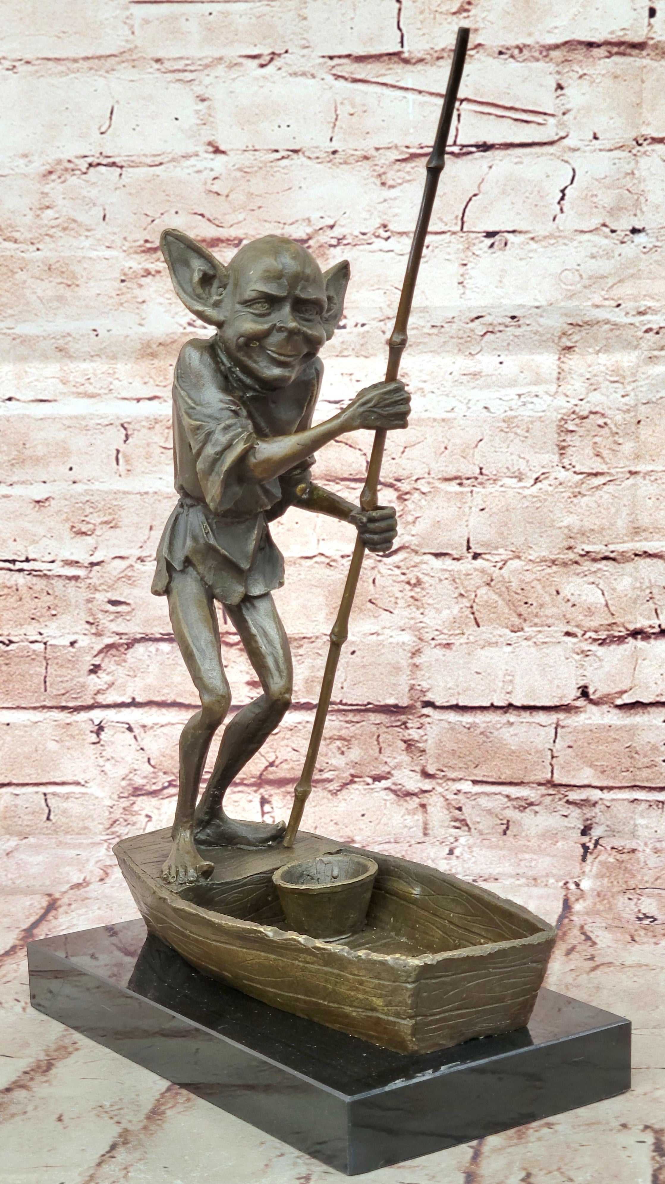 Original Elf Dobby movie Figurine, Hand made, Home Decor Happy elf Artwork