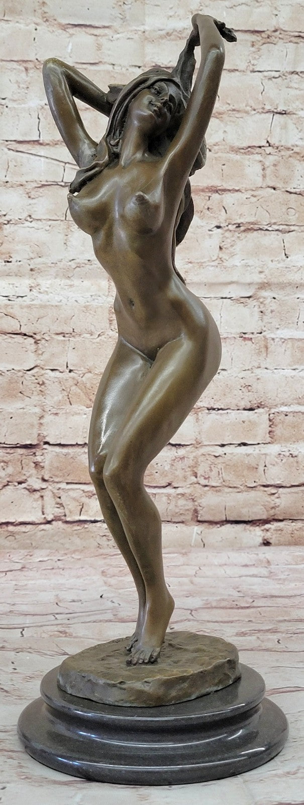 Erotic Bronze Nude Girl Sculpture / figurine, Art, Gift, Ormanent.Lost Wax Method
