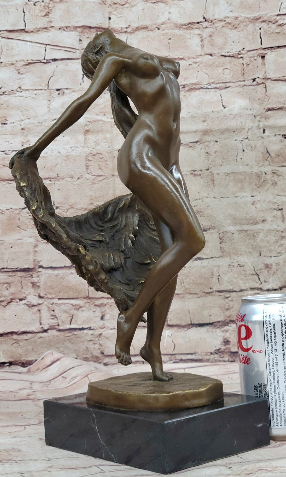 Special Patina Nude Dancer Signed Original Bronze Sculpture Classic Artwork GIFT