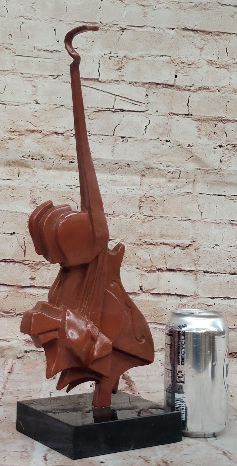 Surreal Bronze Guitar Statue Inspired by Salvador Dali Modernist Art Hot Cast Home Decoration