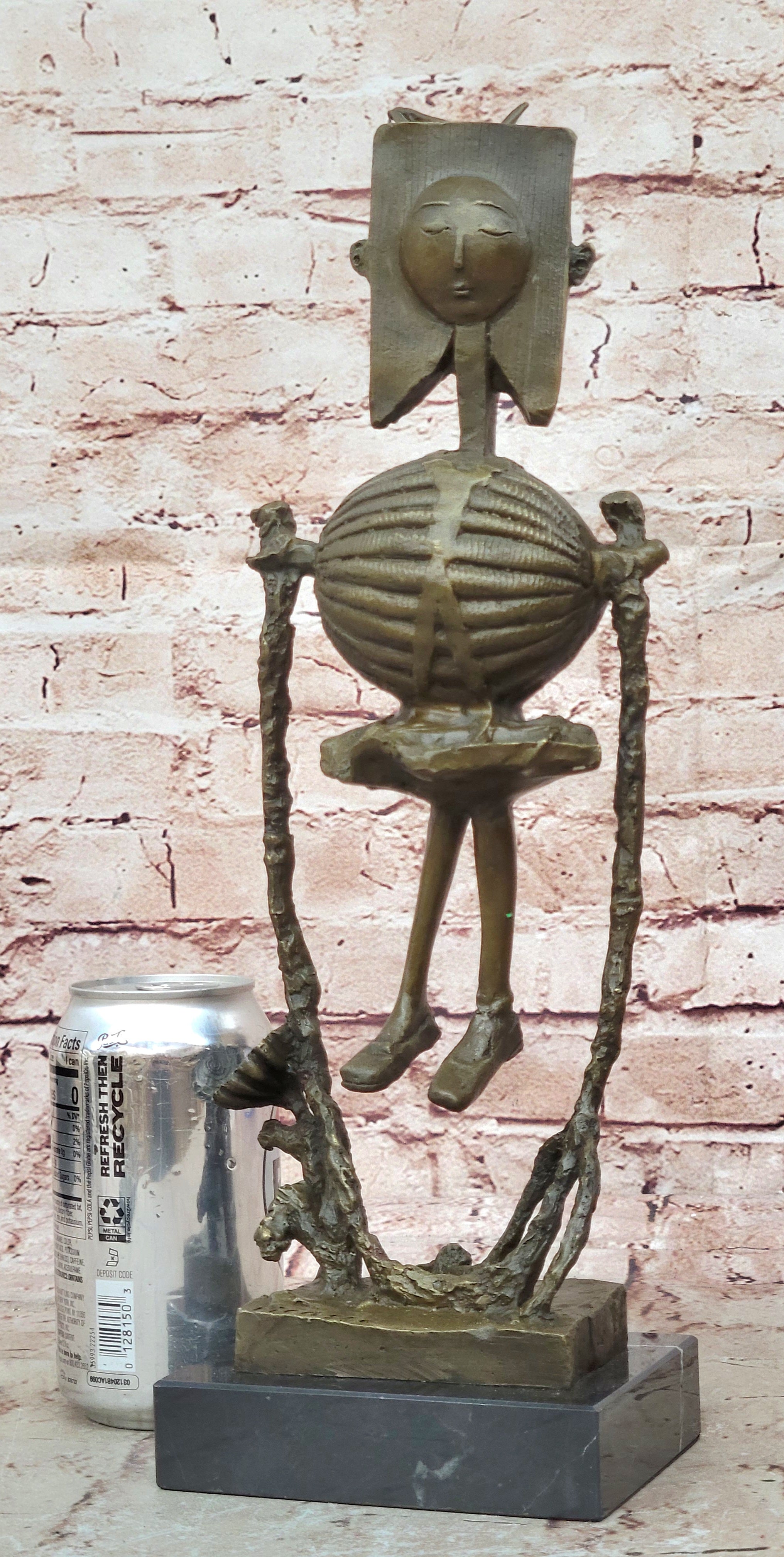 Pablo Picasso Little Sunshine Bronze Sculpture Marble Base Figurine Figure Decor