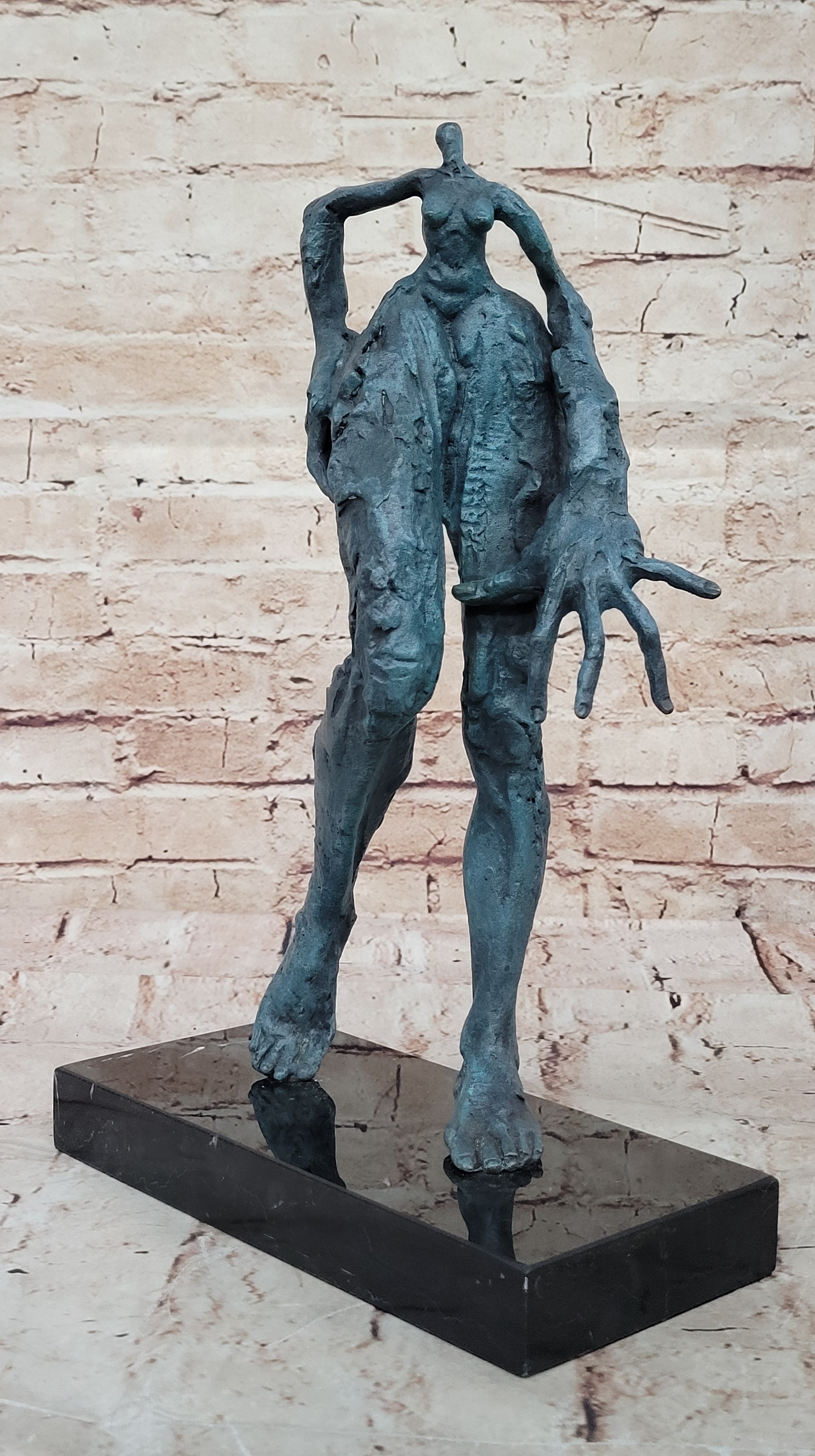 Collector Edition Salvador Dali Bronze Sculpture Abstract Female Modern Statue Hand Made