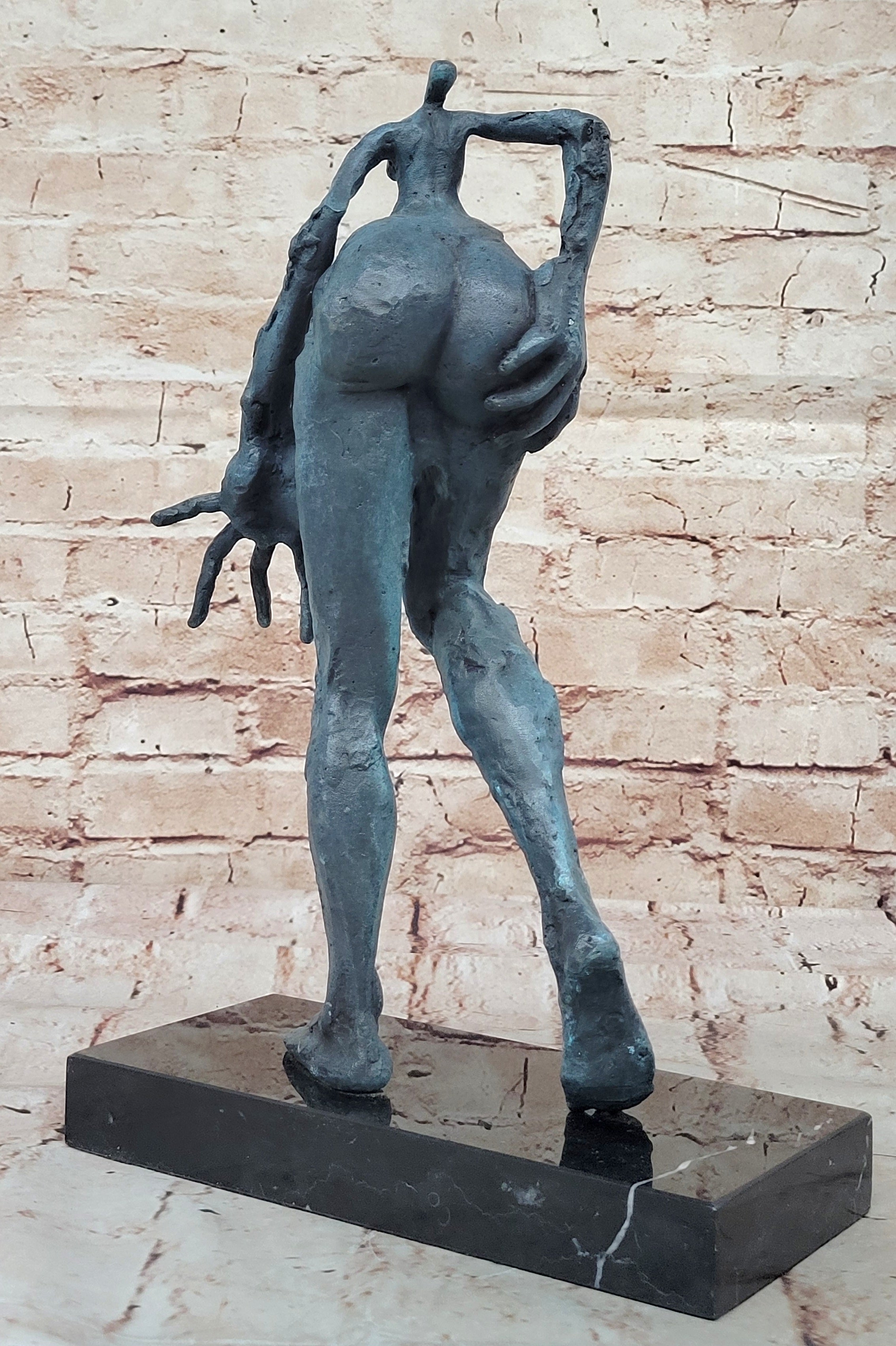 Collector Edition Salvador Dali Bronze Sculpture Abstract Female Modern Statue Hand Made