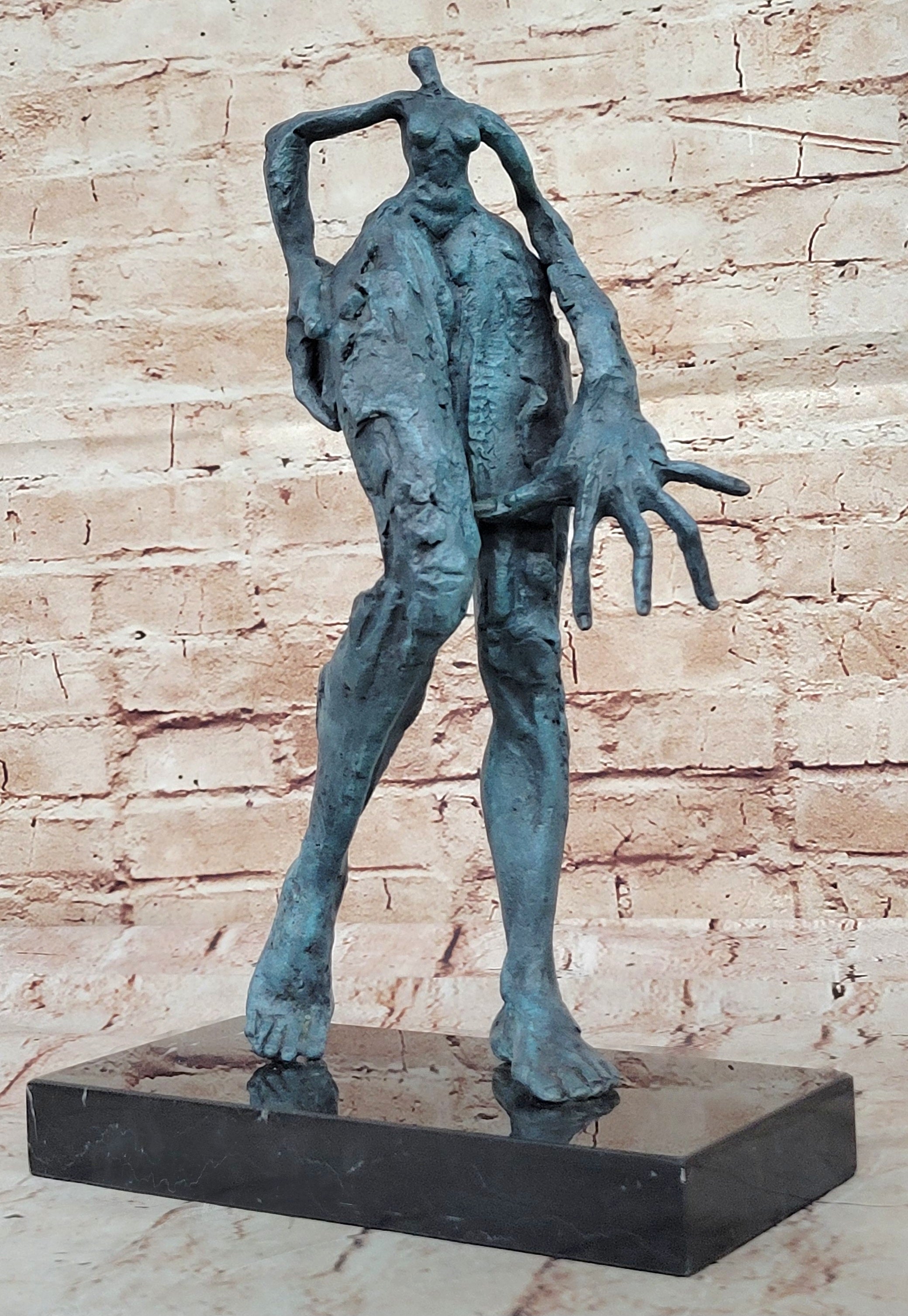 Collector Edition Salvador Dali Bronze Sculpture Abstract Female Modern Statue Hand Made