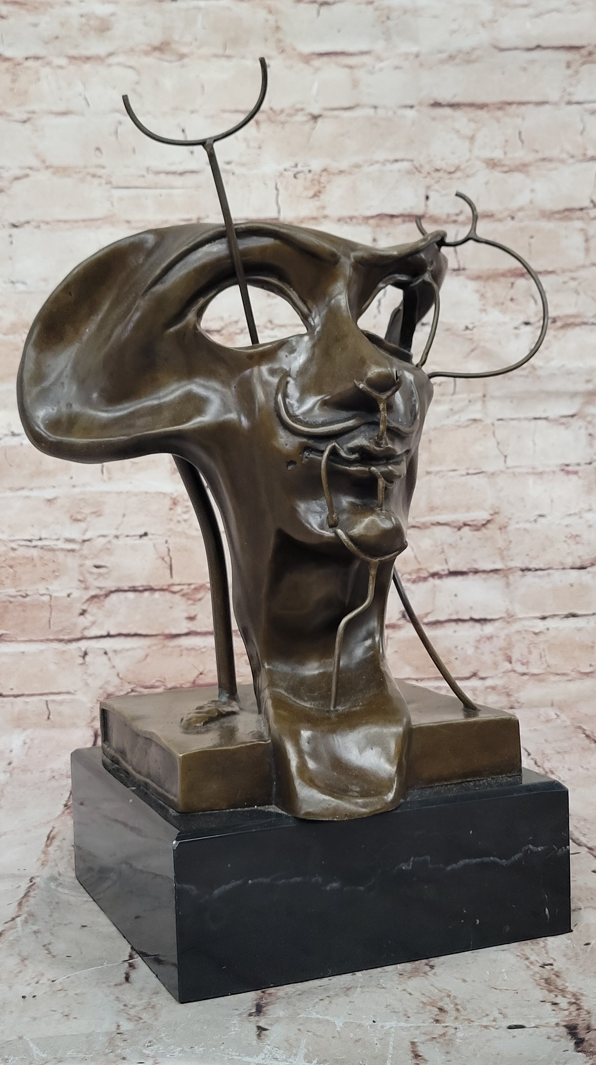 SALVADOR DALI CONTEMPORARY ART TRIBUTE BRONZE STATUE / SCULPTURE ABSTRACT MODERN