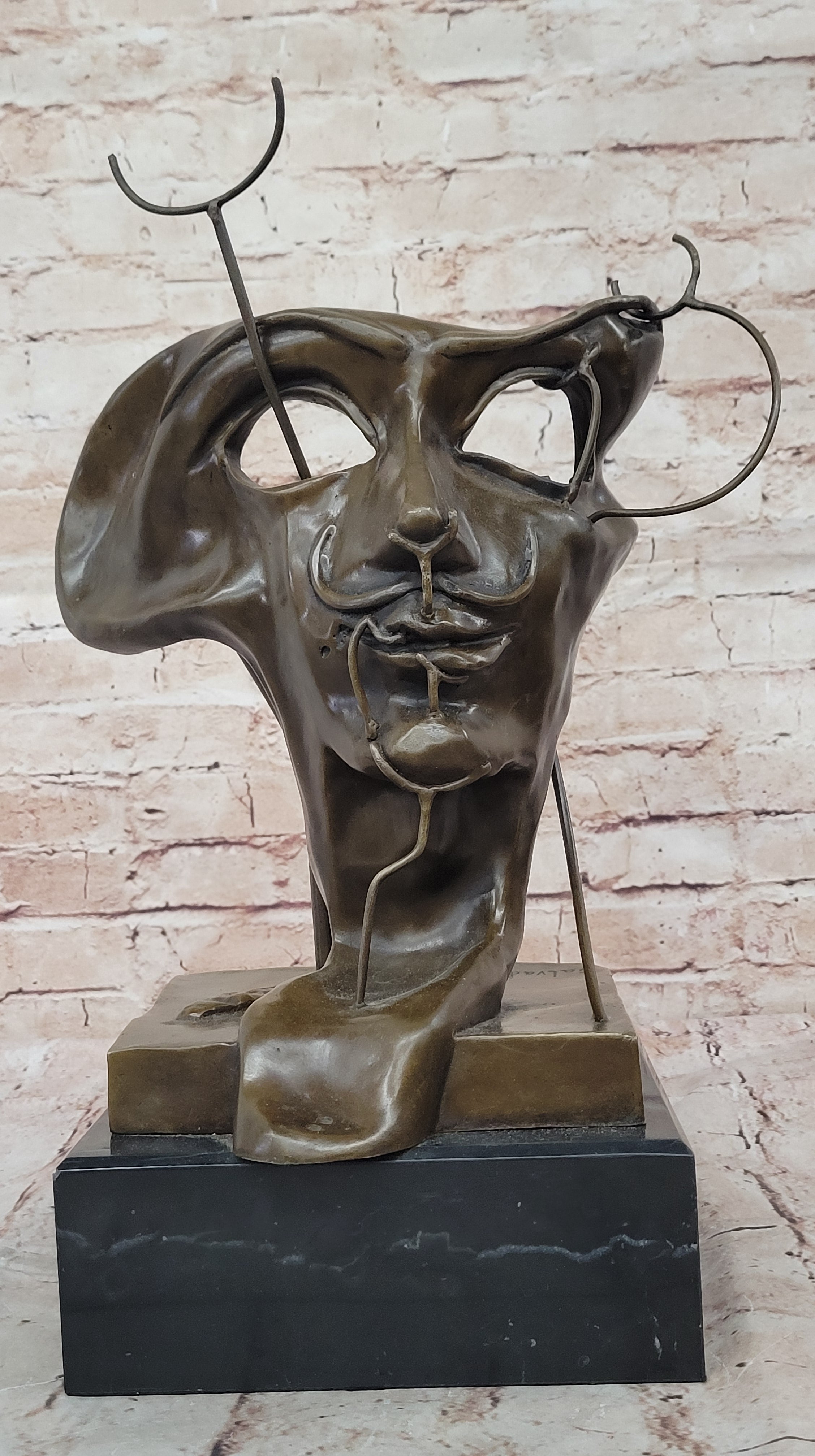SALVADOR DALI CONTEMPORARY ART TRIBUTE BRONZE STATUE / SCULPTURE ABSTRACT MODERN