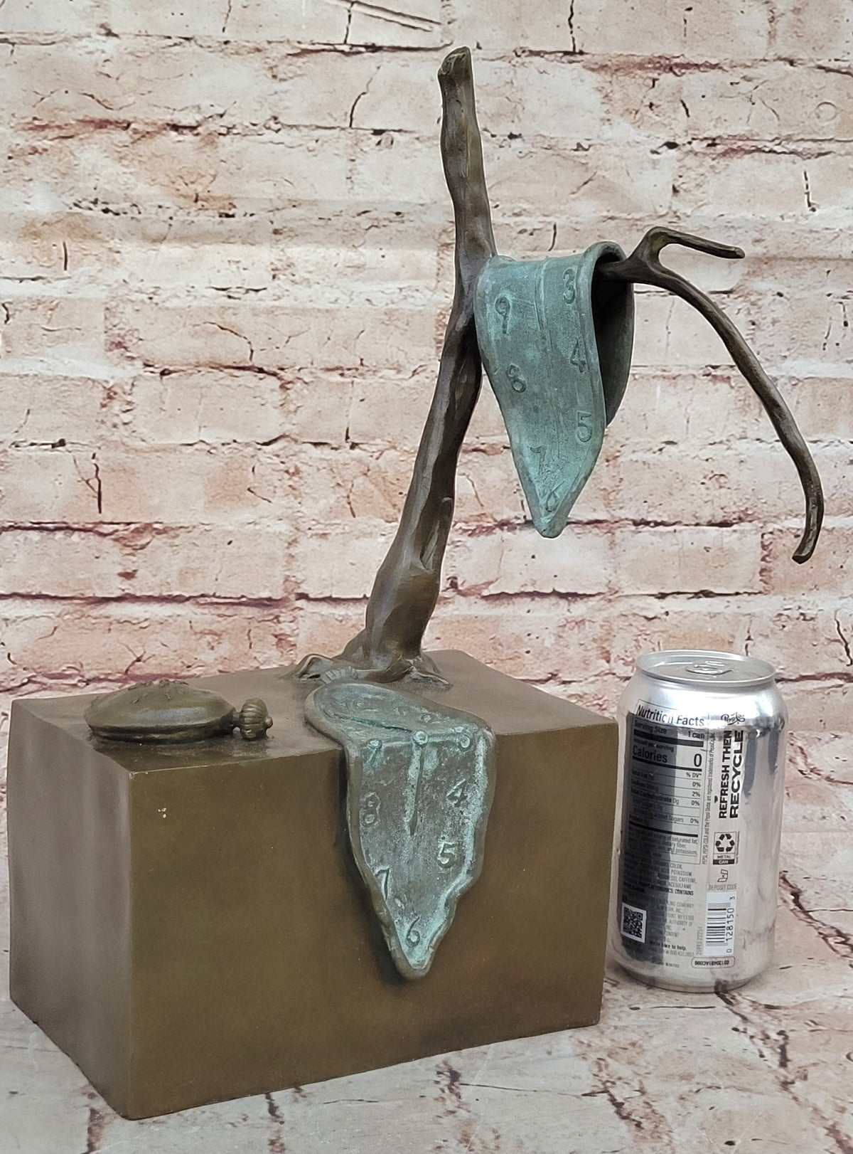 Handcrafted bronze sculpture SALE Modern Dali Salvador By Memory HotCast Artwork