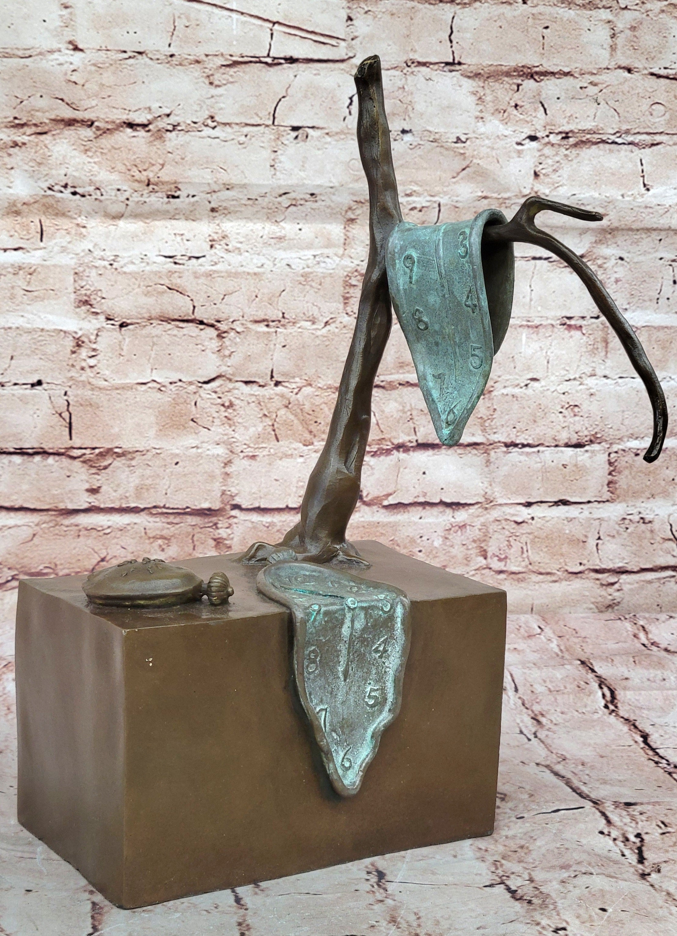 Handcrafted bronze sculpture SALE Modern Dali Salvador By Memory HotCast Artwork
