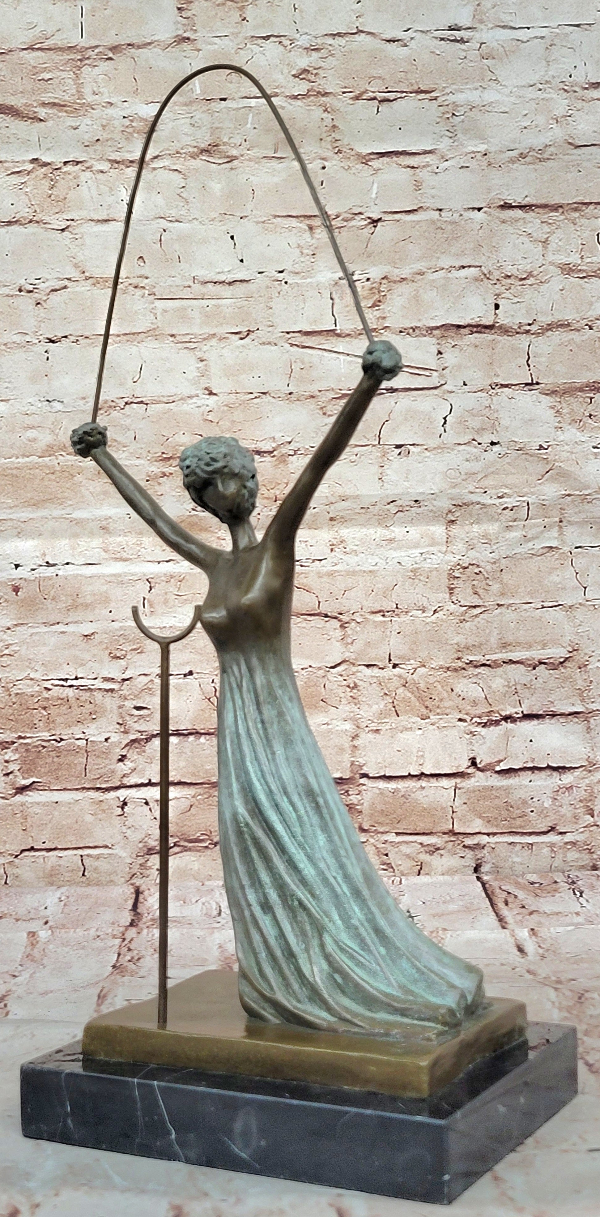 Handcrafted Alice in Wonderland - Salvador Dali (Solid Bronze Lost Wax Process Sculpture)