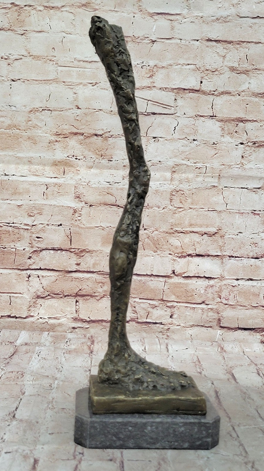 Abstract Modern Art Cometti Single Leg Body Parts Bronze Sculpture Statue Deal