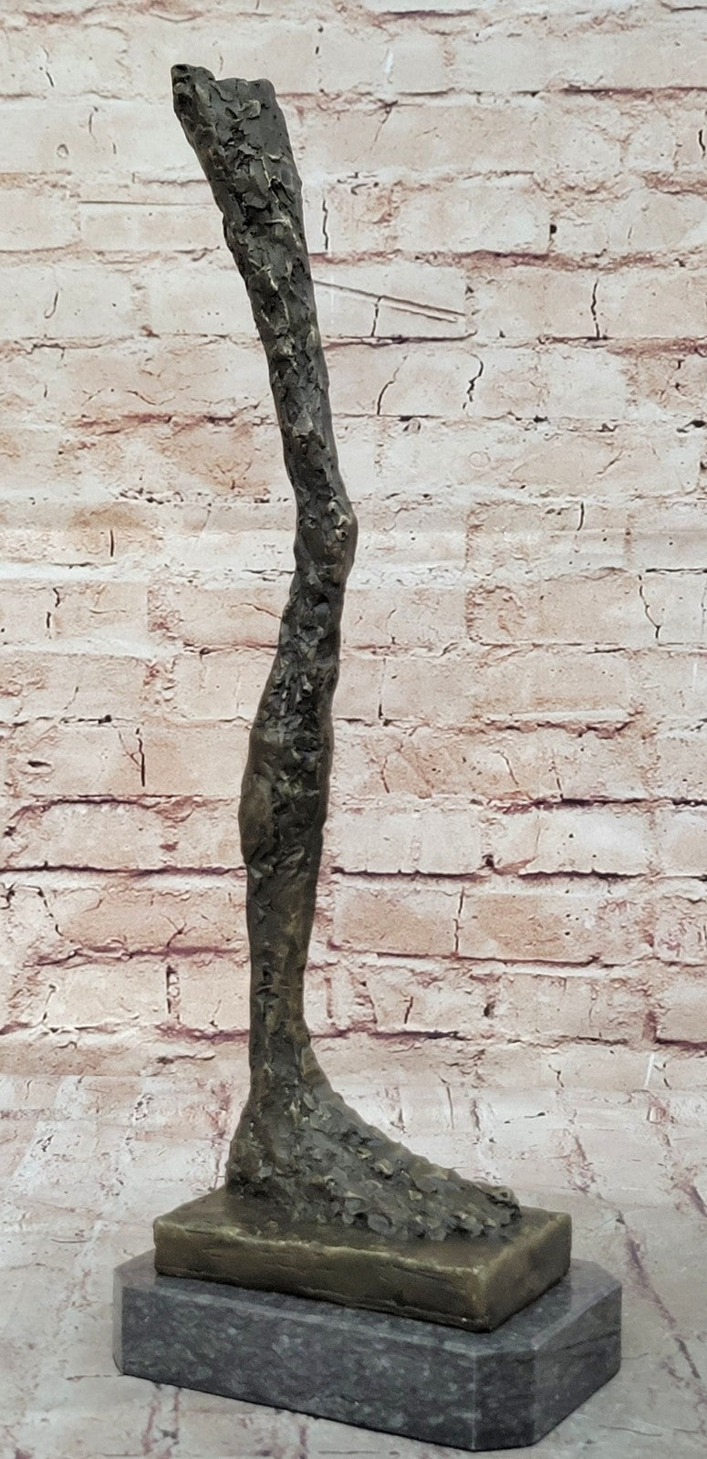 Abstract Modern Art Cometti Single Leg Body Parts Bronze Sculpture Statue Deal