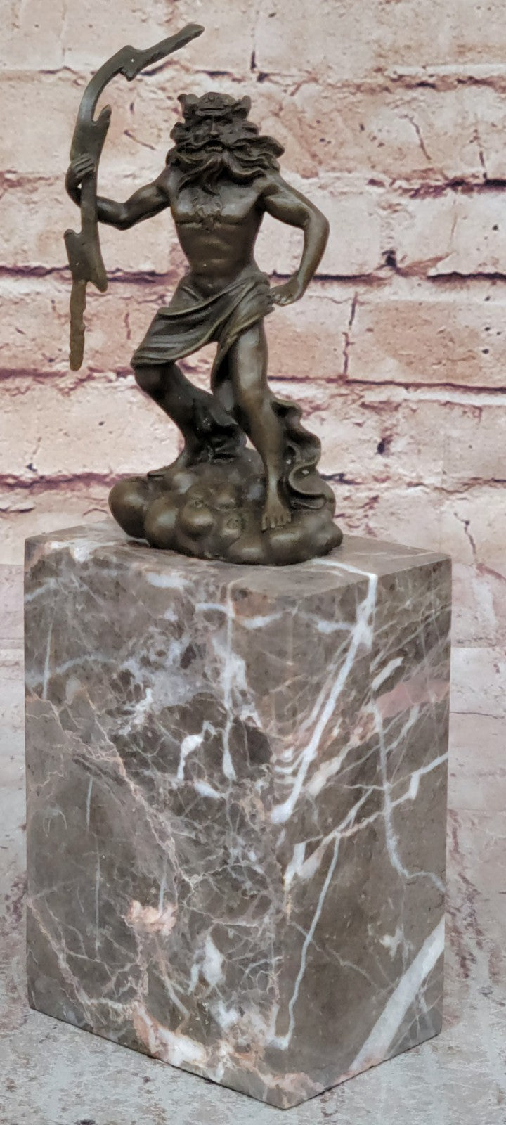 Hot Cast Zeus Jupiter Bronze Statue - Greek Roman Mythology - Signed Lost Wax Artwork