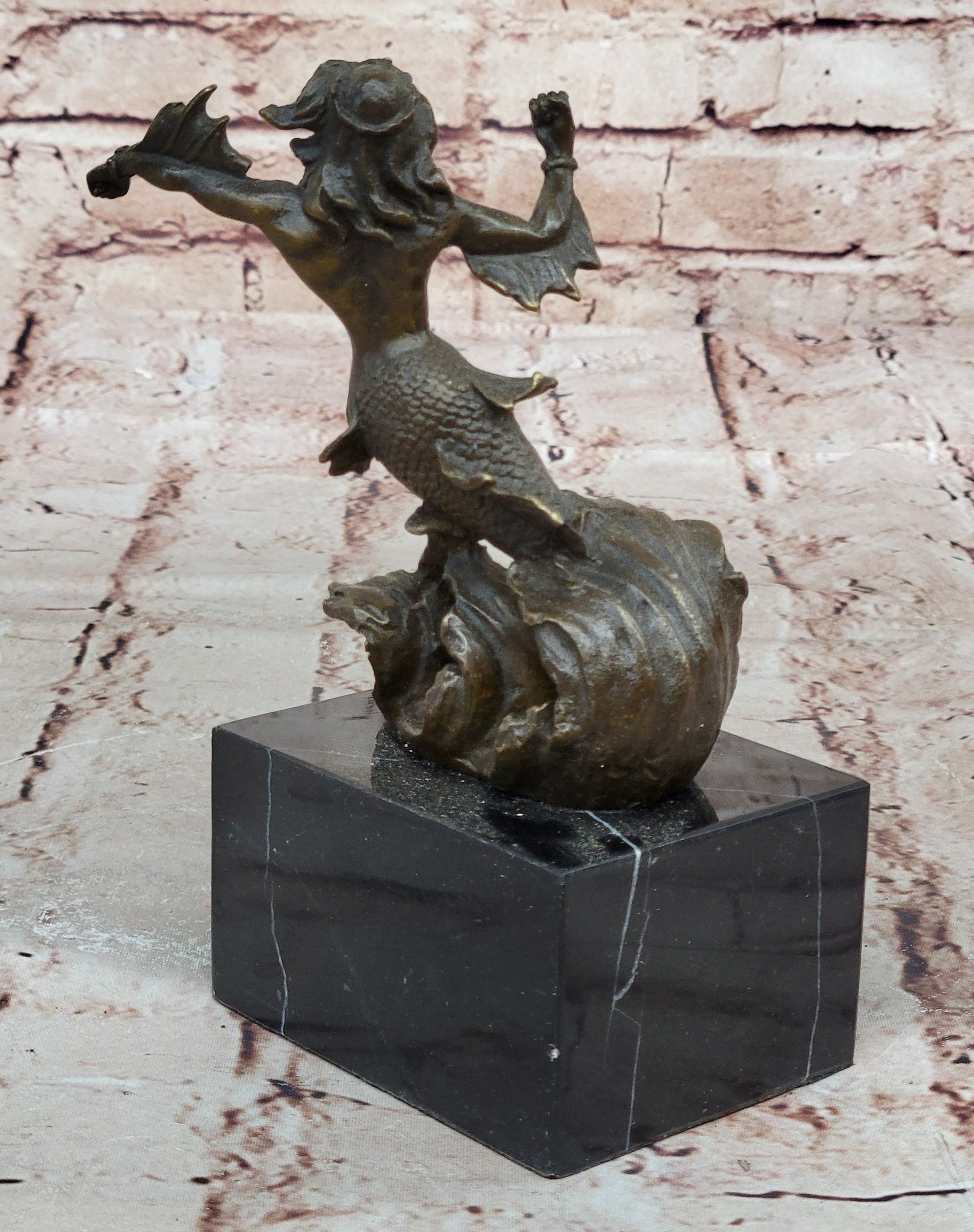 Handcrafted bronze sculpture SALE Art Zeus Or ~Original~Poseidon Signed Sale