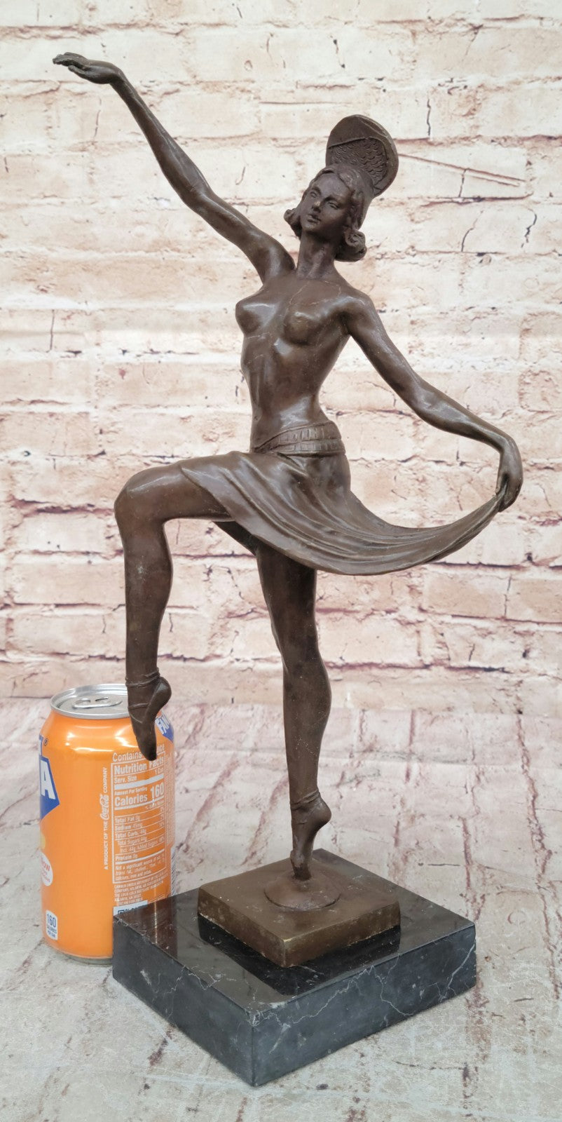 Nude Women Ballerina Dancer Deco Art Large Handcrafted Bronze Sculpture Sale ART