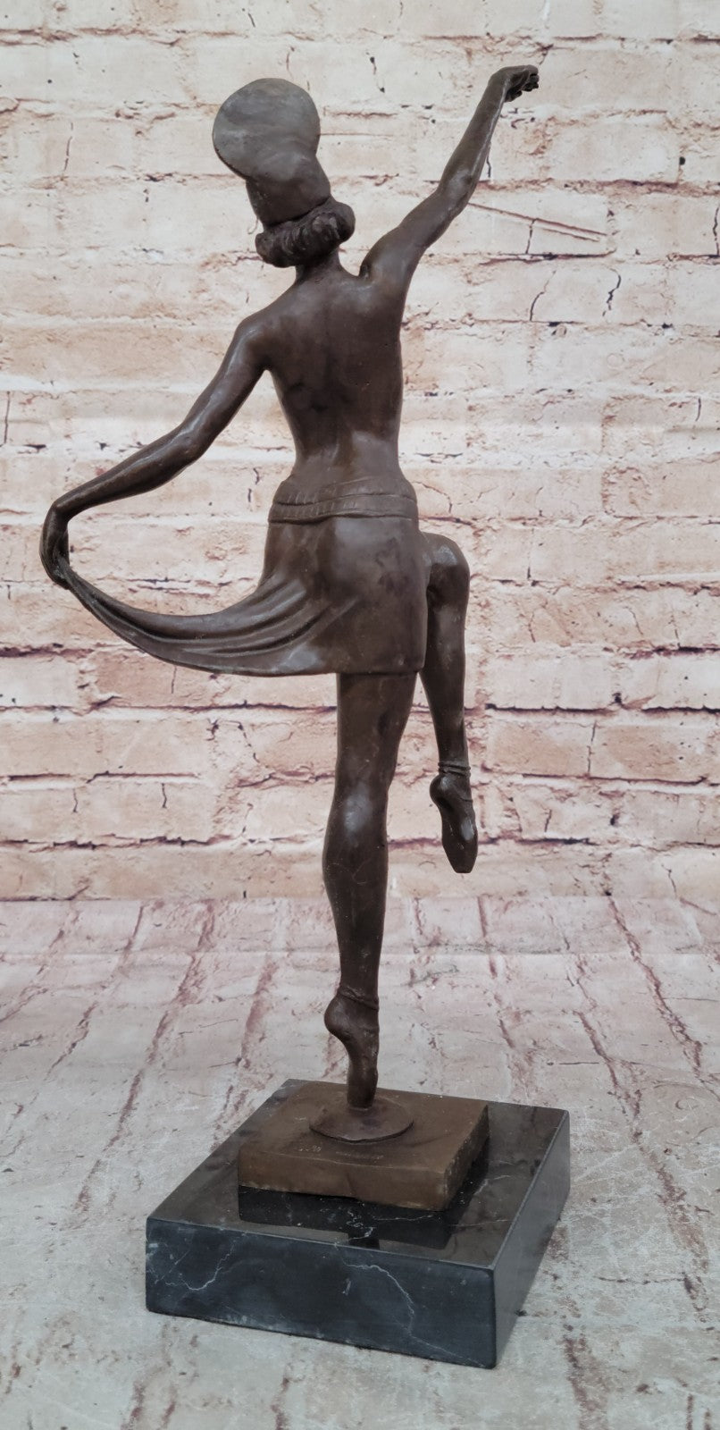 Nude Women Ballerina Dancer Deco Art Large Handcrafted Bronze Sculpture Sale ART