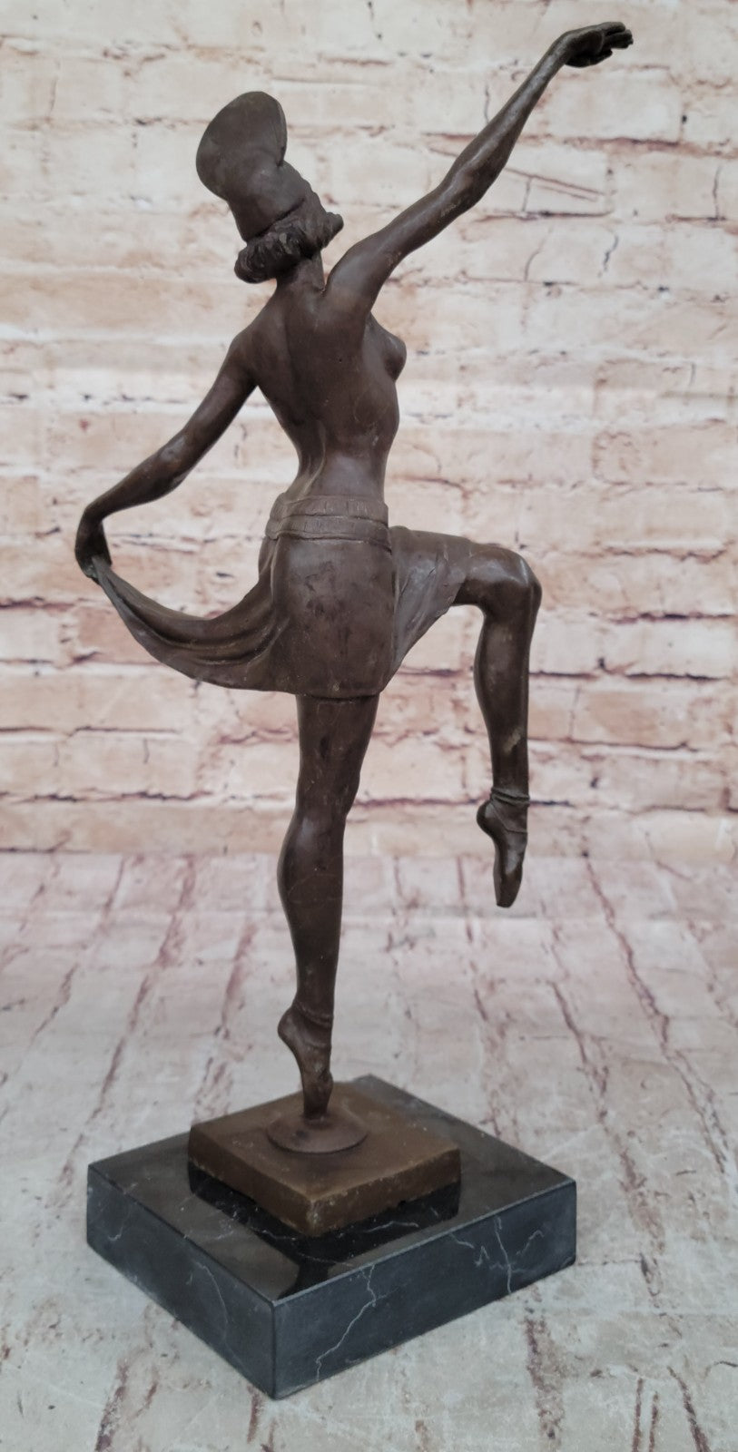 Nude Women Ballerina Dancer Deco Art Large Handcrafted Bronze Sculpture Sale ART