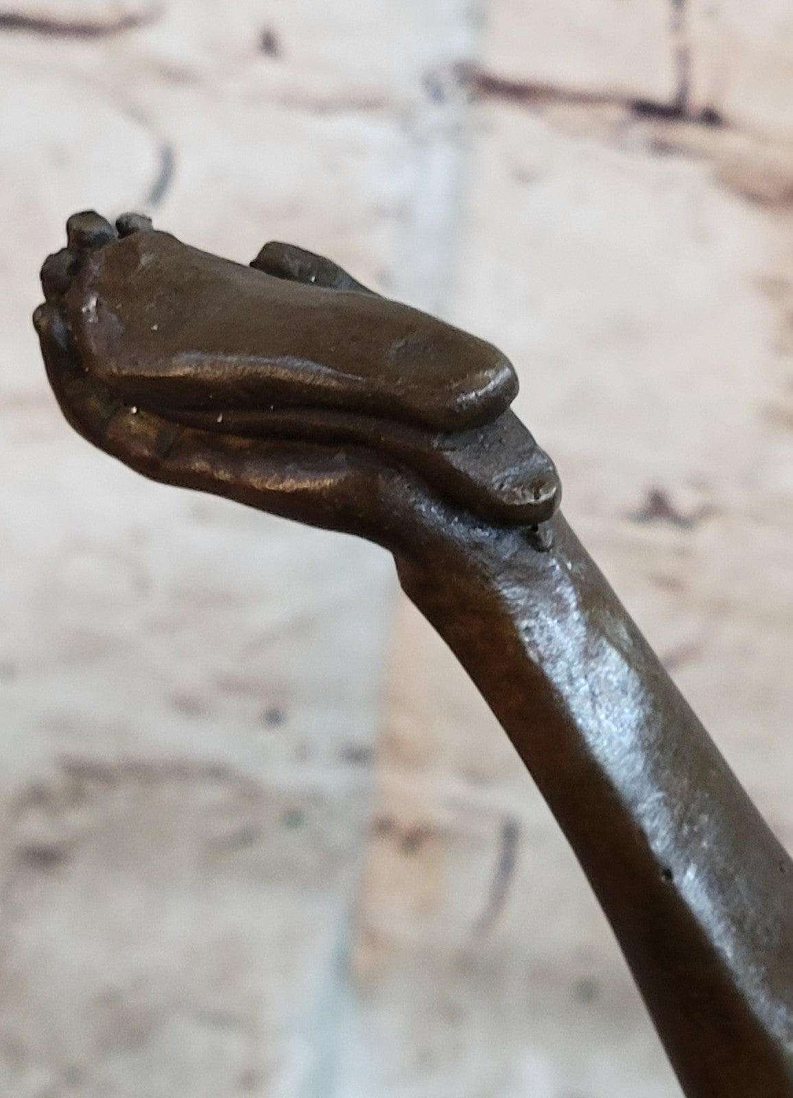 100% Solid Bronze Nude Naked Woman Holding a Bird Bronze Sculpture Sale