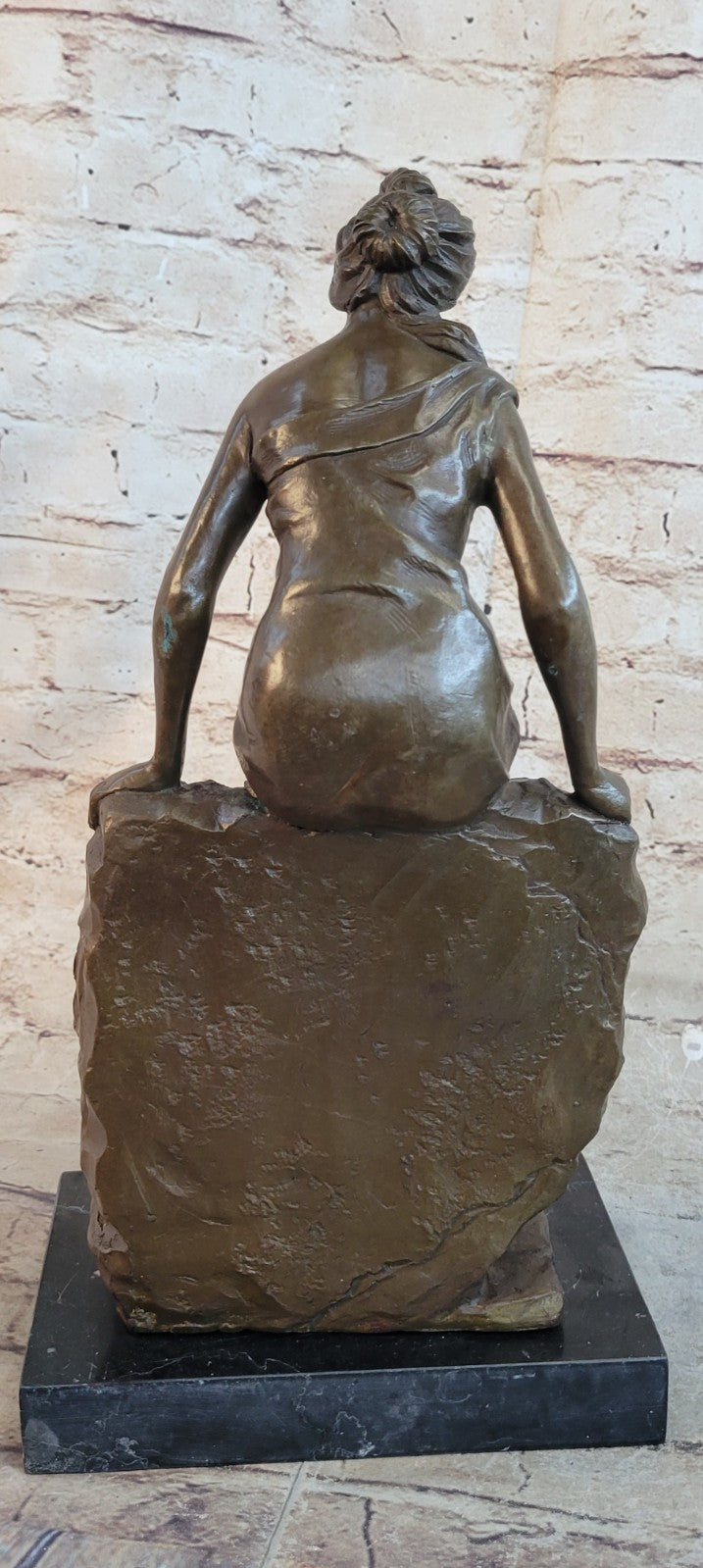 Villanis Emmanuel Sexy Bronze Sculpture Handcrafted Figurine Statue By Maiden