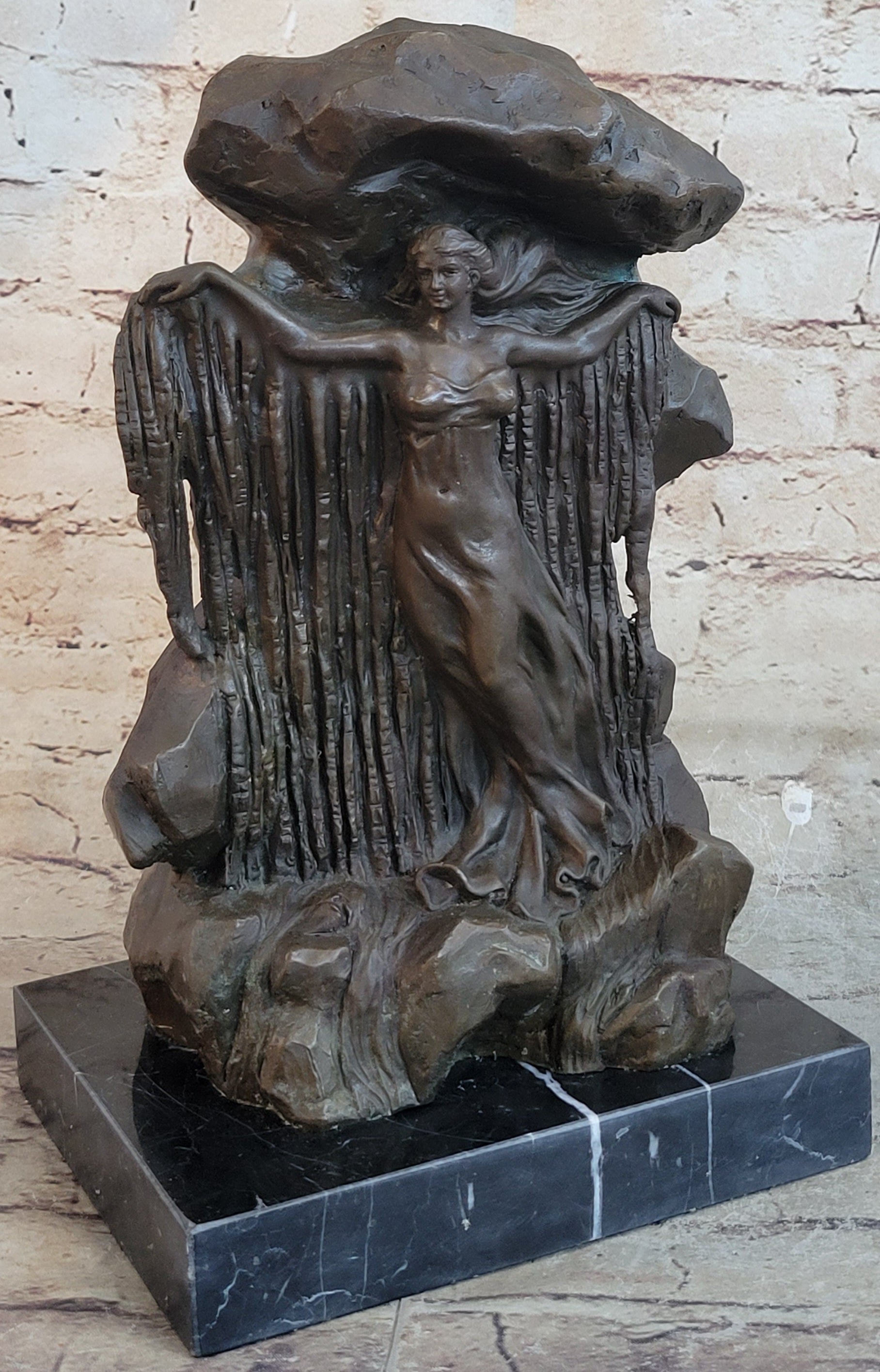 Handcrafted bronze sculpture SALE Myth Greek Perseus By Saved D`Or Handcrafted