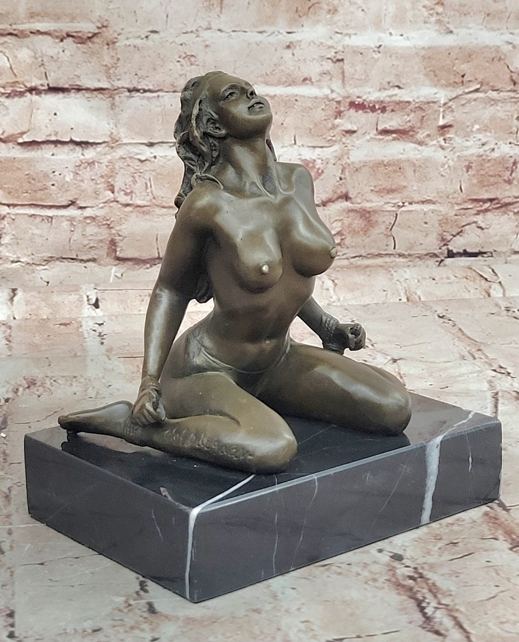 Handcrafted bronze sculpture Base Hot Cast Home office Decoration Nude Decor