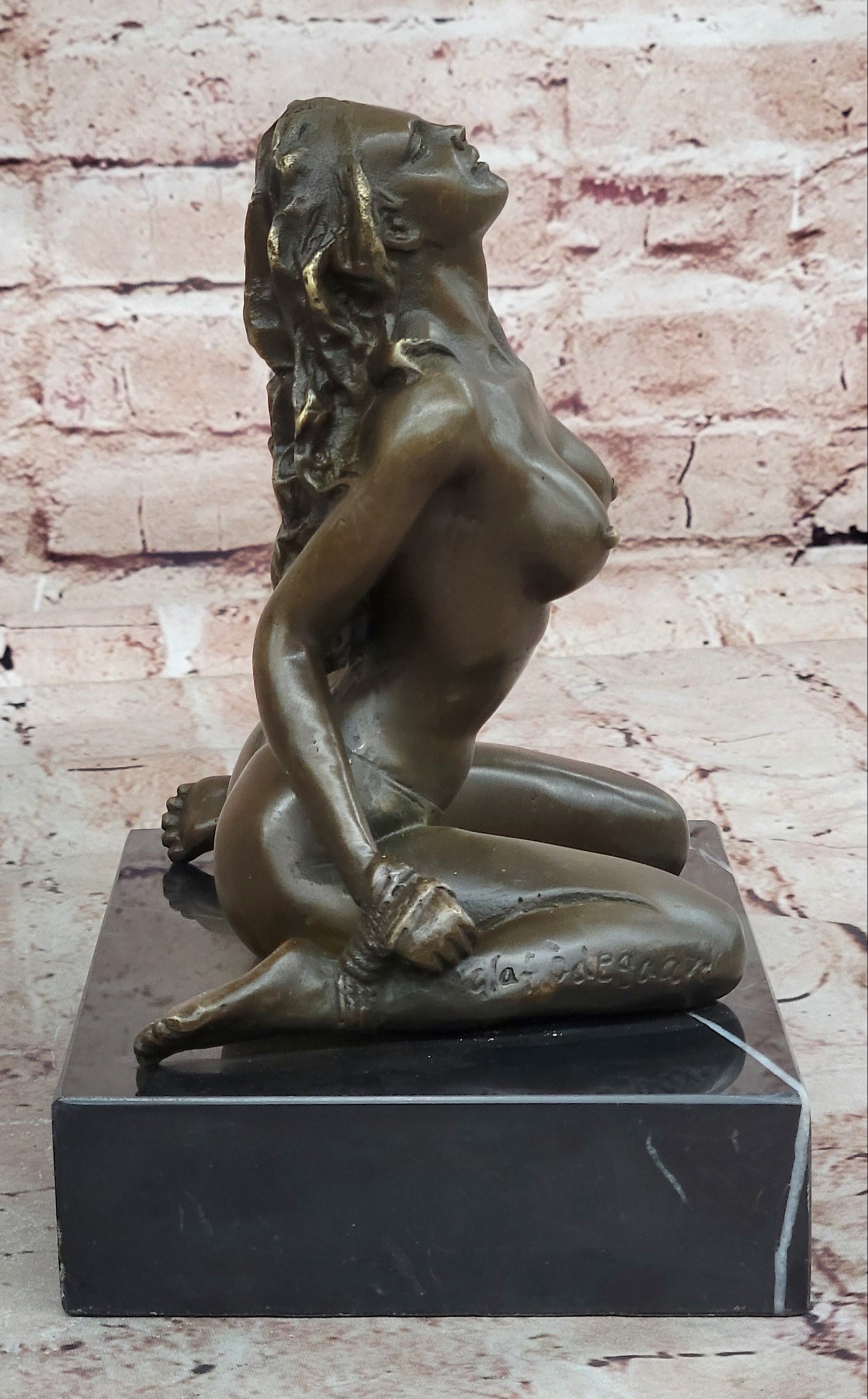 Handcrafted bronze sculpture Base Hot Cast Home office Decoration Nude Decor