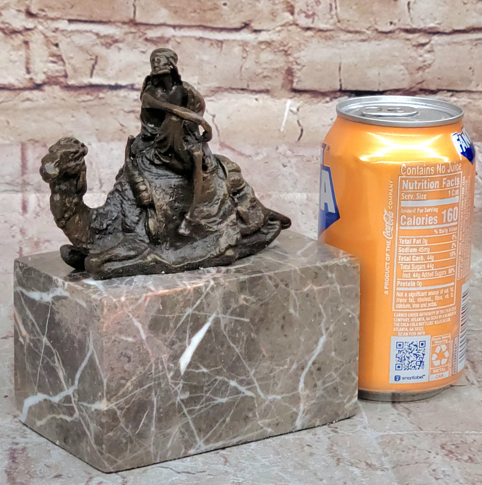 Orientalist Vienna Bronze Camel Rider Sculpture, Handcrafted Collectible Desert Statue