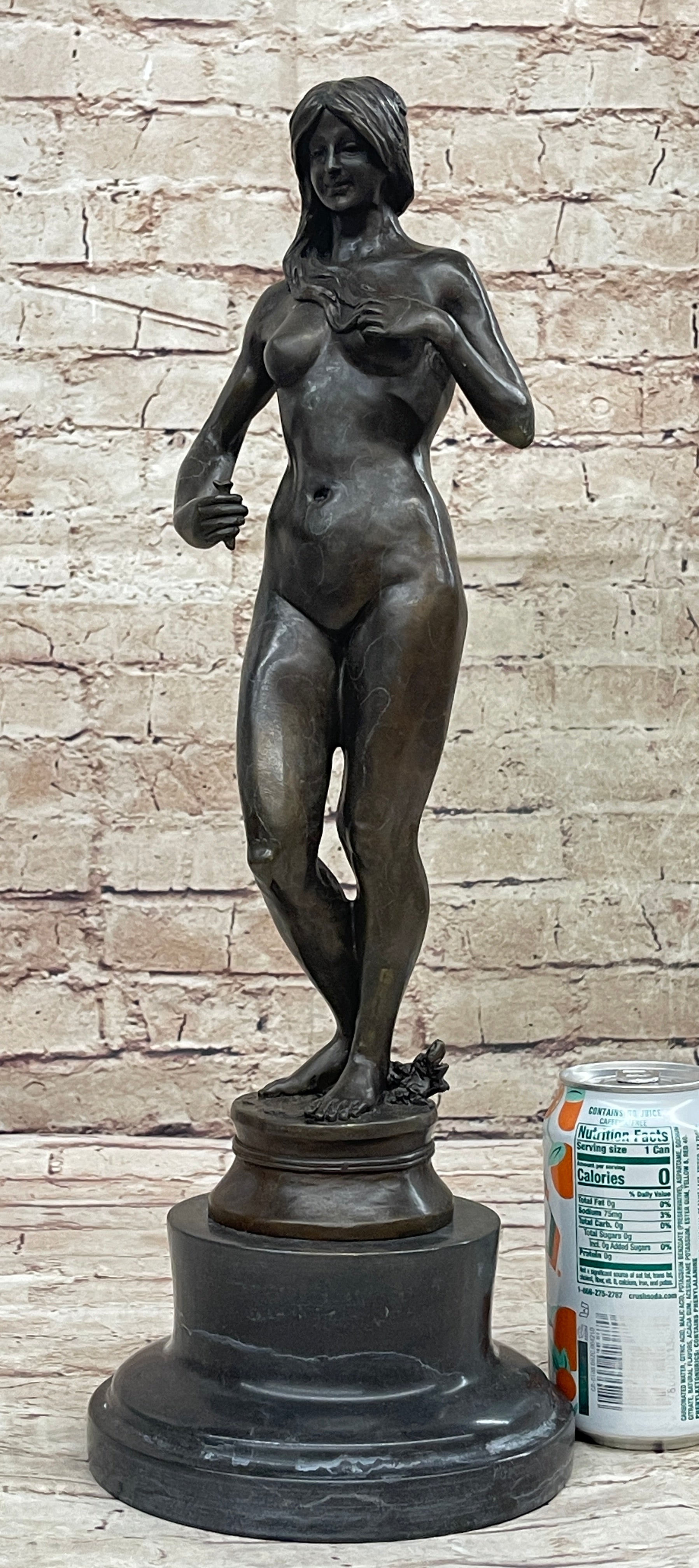 Handcrafted bronze sculpture SALE Erotic Nude Eve Vitaleh Aldo Original Large