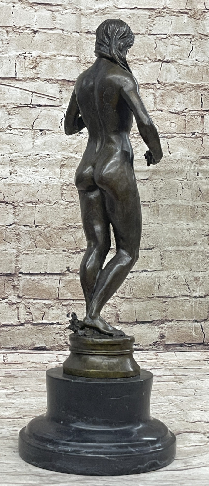 Original Bronze Statue of Woman by Aldo Vitaleh Handcrafted Home Office Decor