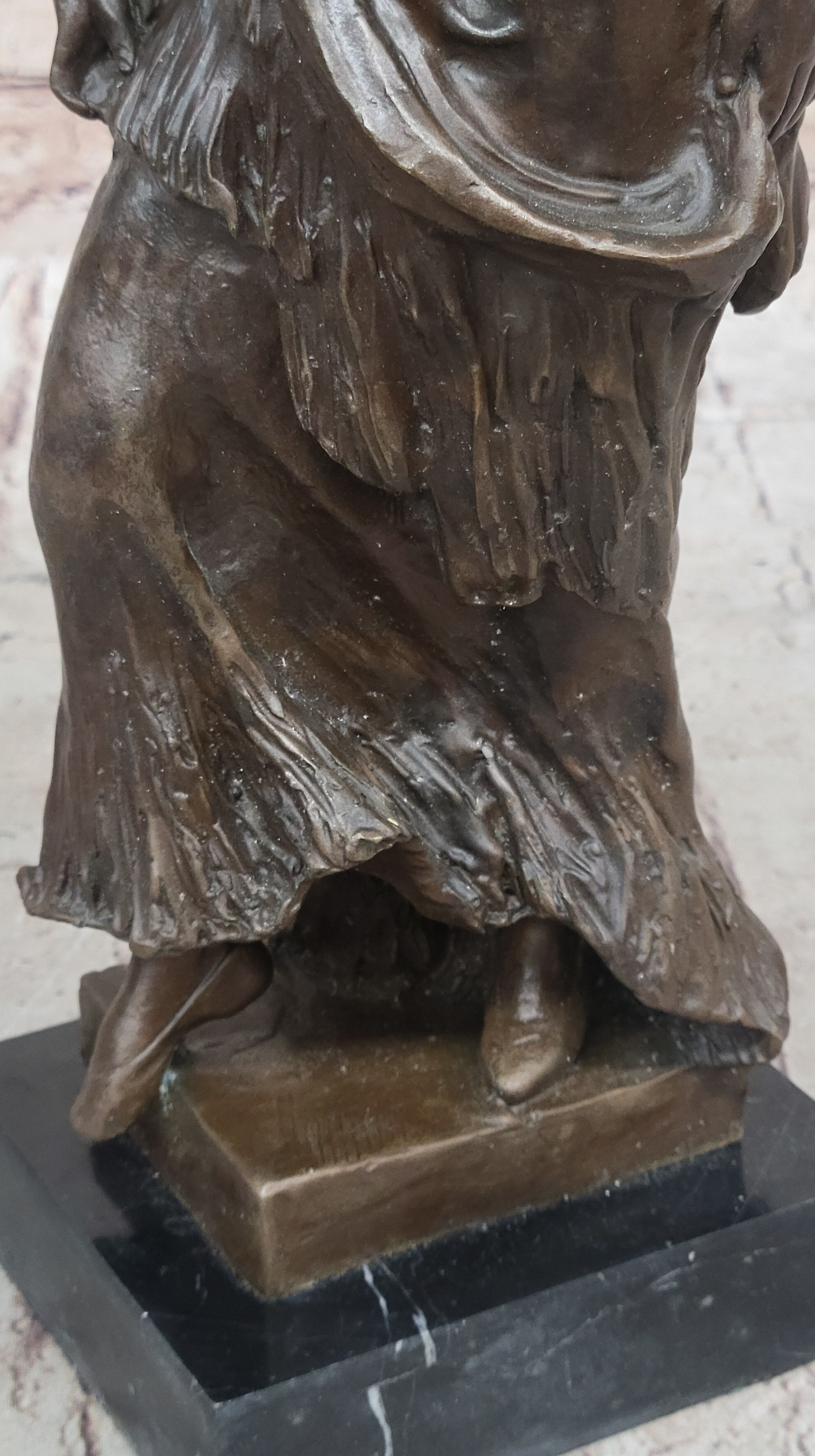 Lady Sexy Sensual Actress Woman Fashion Art Decor Bronze Marble Base Statue Sale