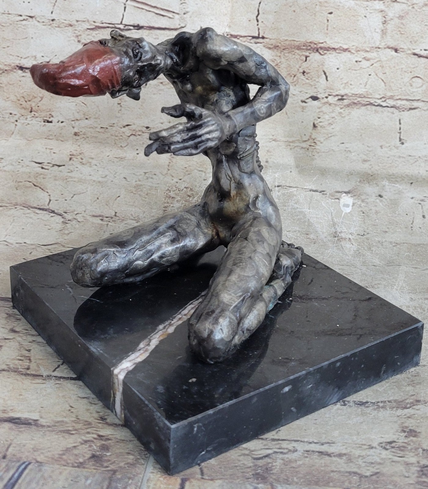 Zombie Multi Color Patina Bronze Sculpture Figure Limited Edition Hot Cast Decor