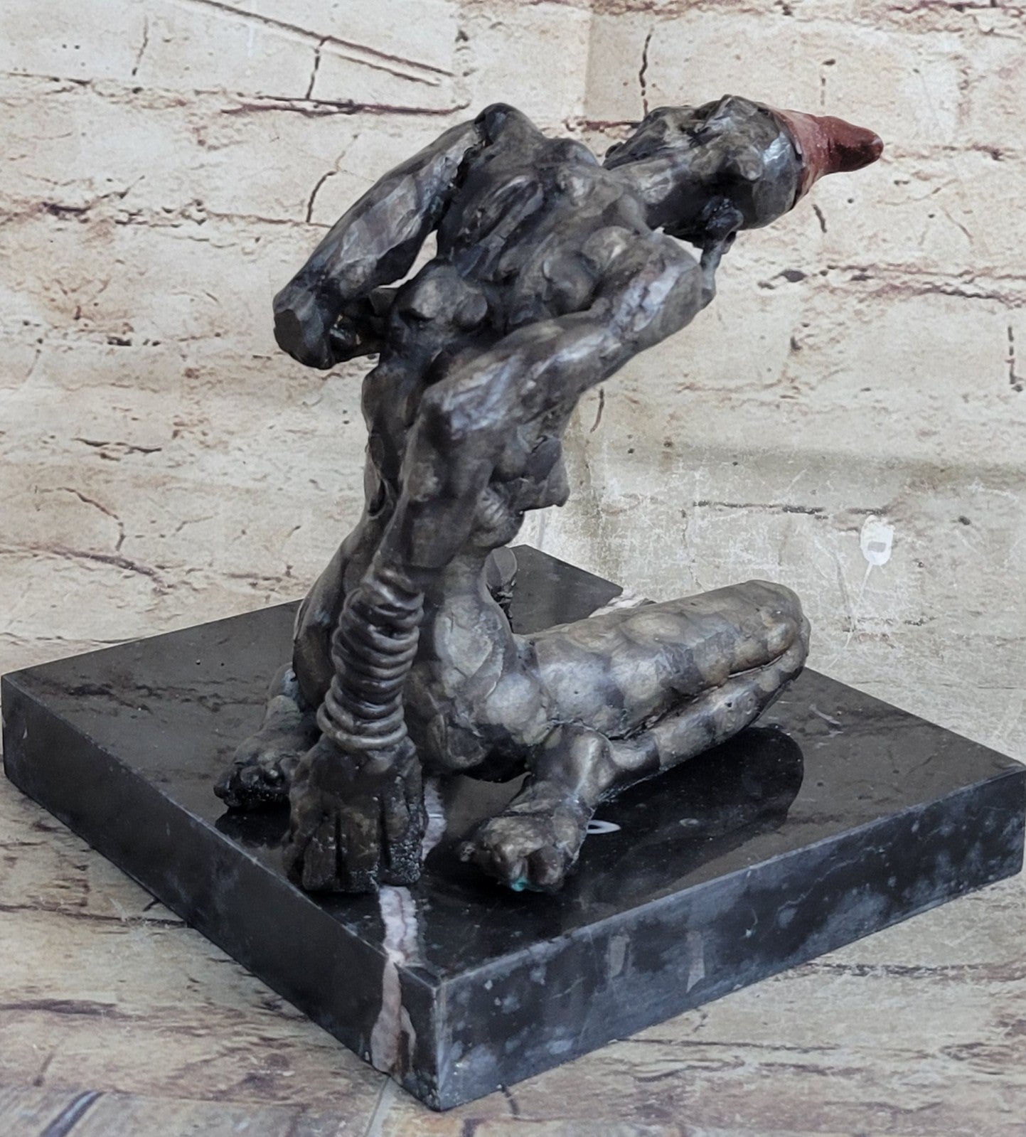 Zombie Multi Color Patina Bronze Sculpture Figure Limited Edition Hot Cast Decor