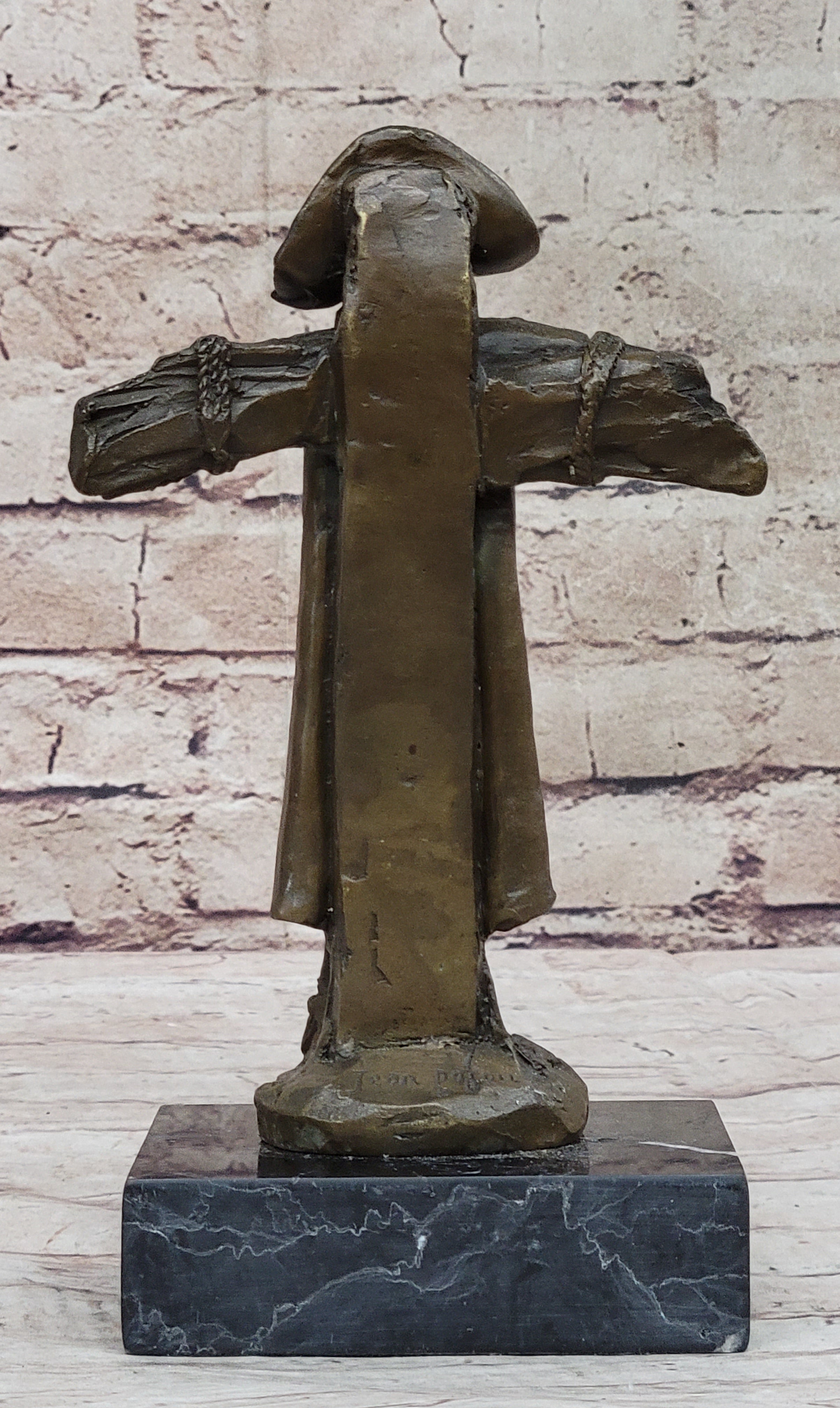 Skeleton Pirate Bronze Skulpture Head Dagger Gothic Figure Statue Art Deco SALE