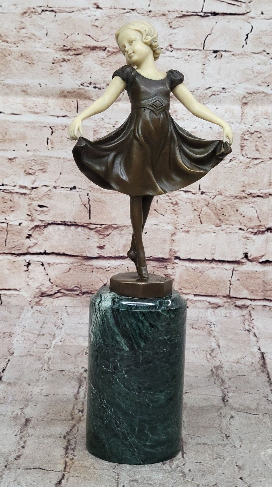 Large Prima Ballerina Bronze Sculpture Gift Nouveau Deco Figurine statue Figure