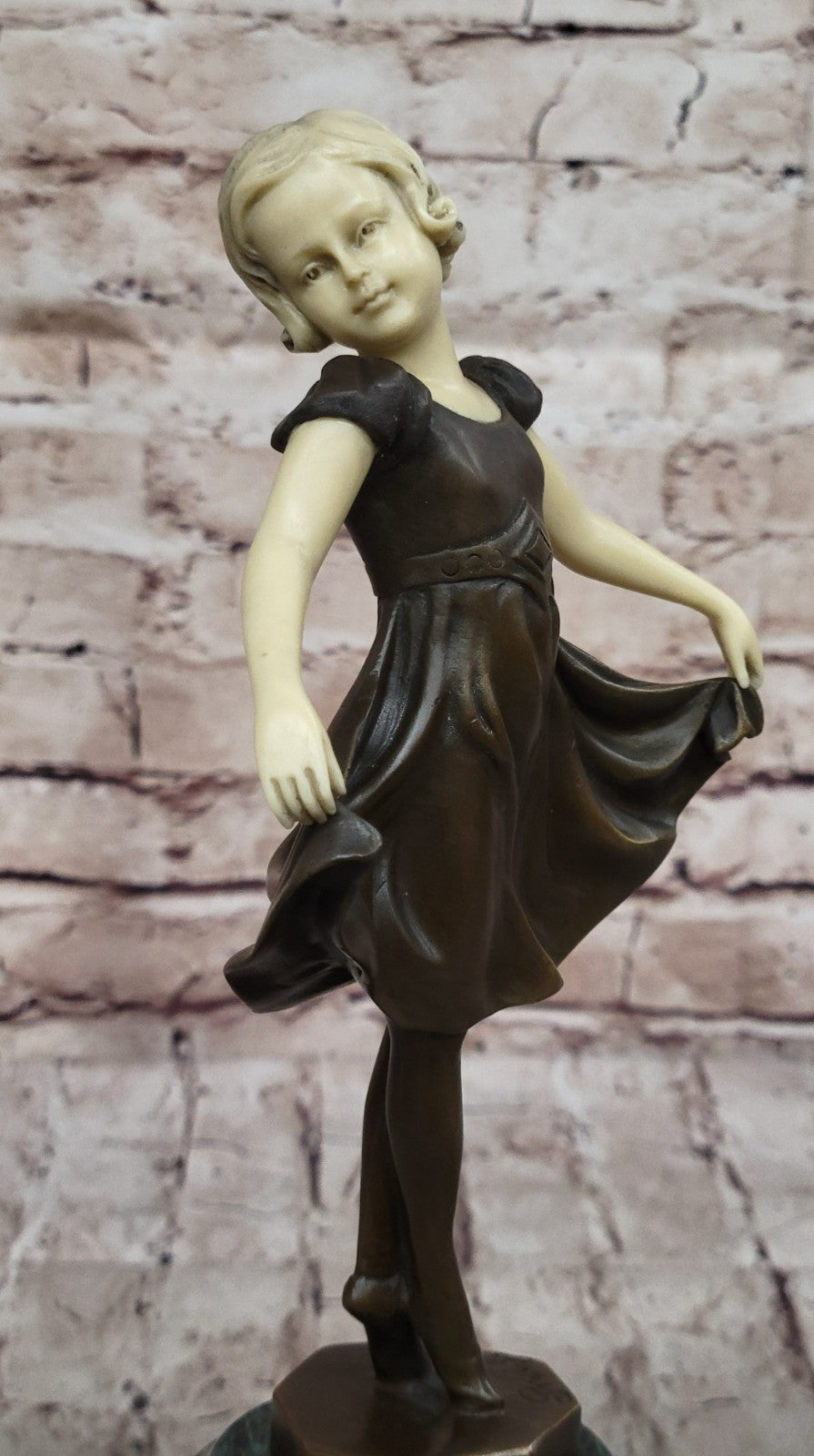 Large Prima Ballerina Bronze Sculpture Gift Nouveau Deco Figurine statue Figure