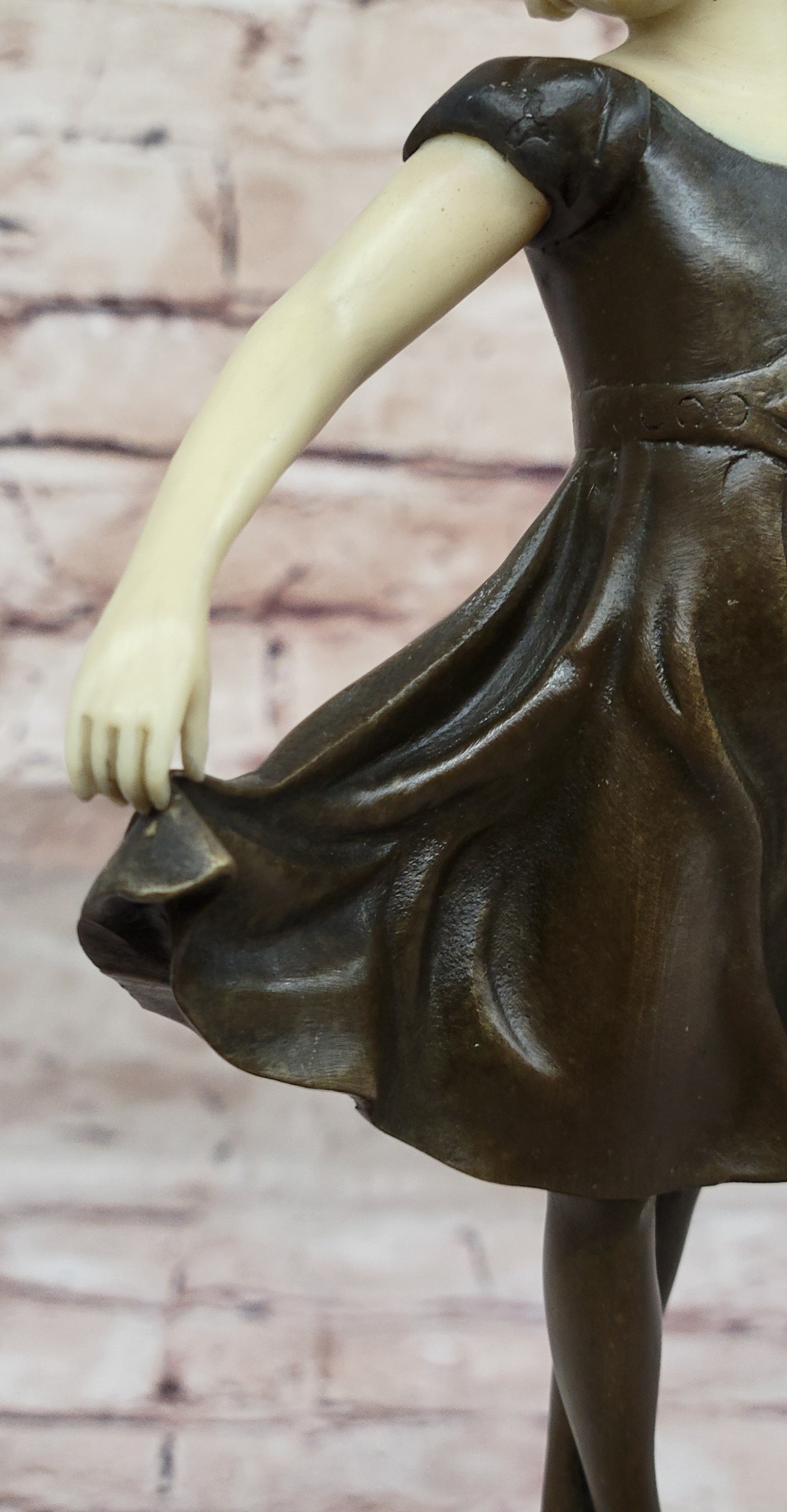Large Prima Ballerina Bronze Sculpture Gift Nouveau Deco Figurine statue Figure