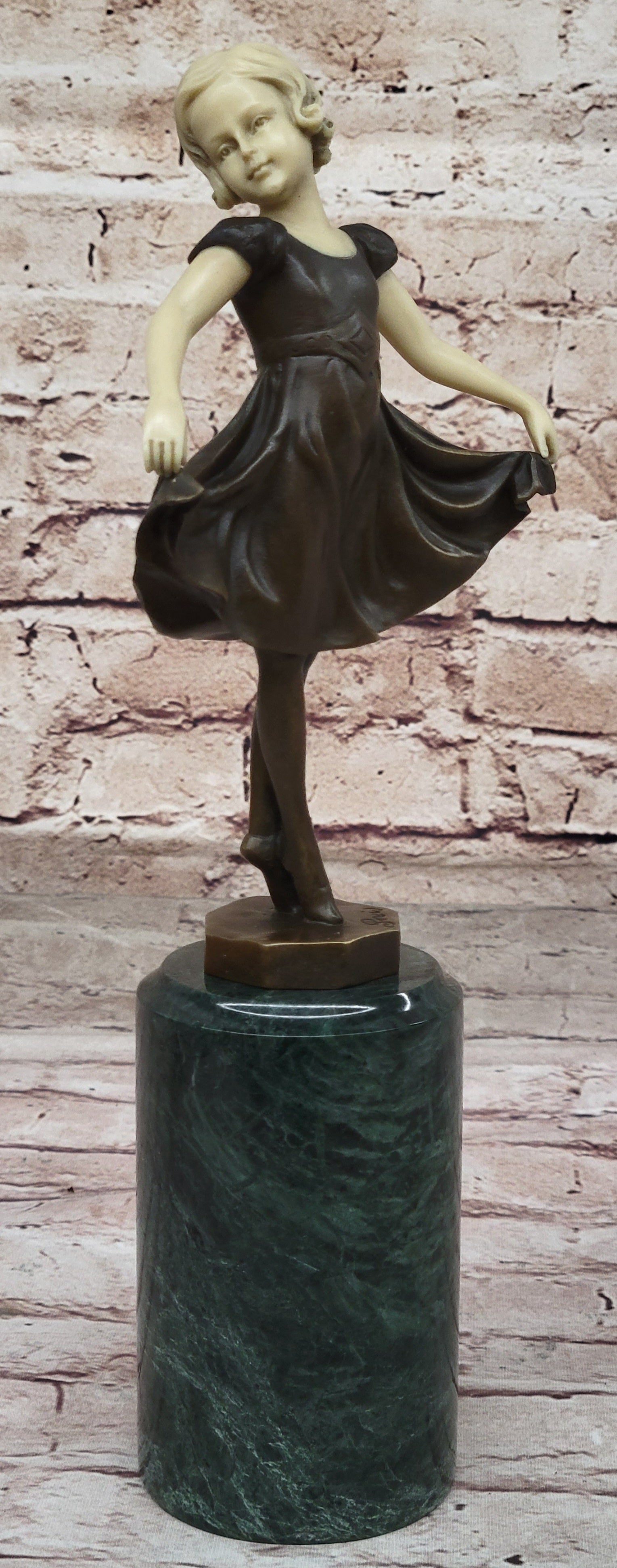 Large Prima Ballerina Bronze Sculpture Gift Nouveau Deco Figurine statue Figure