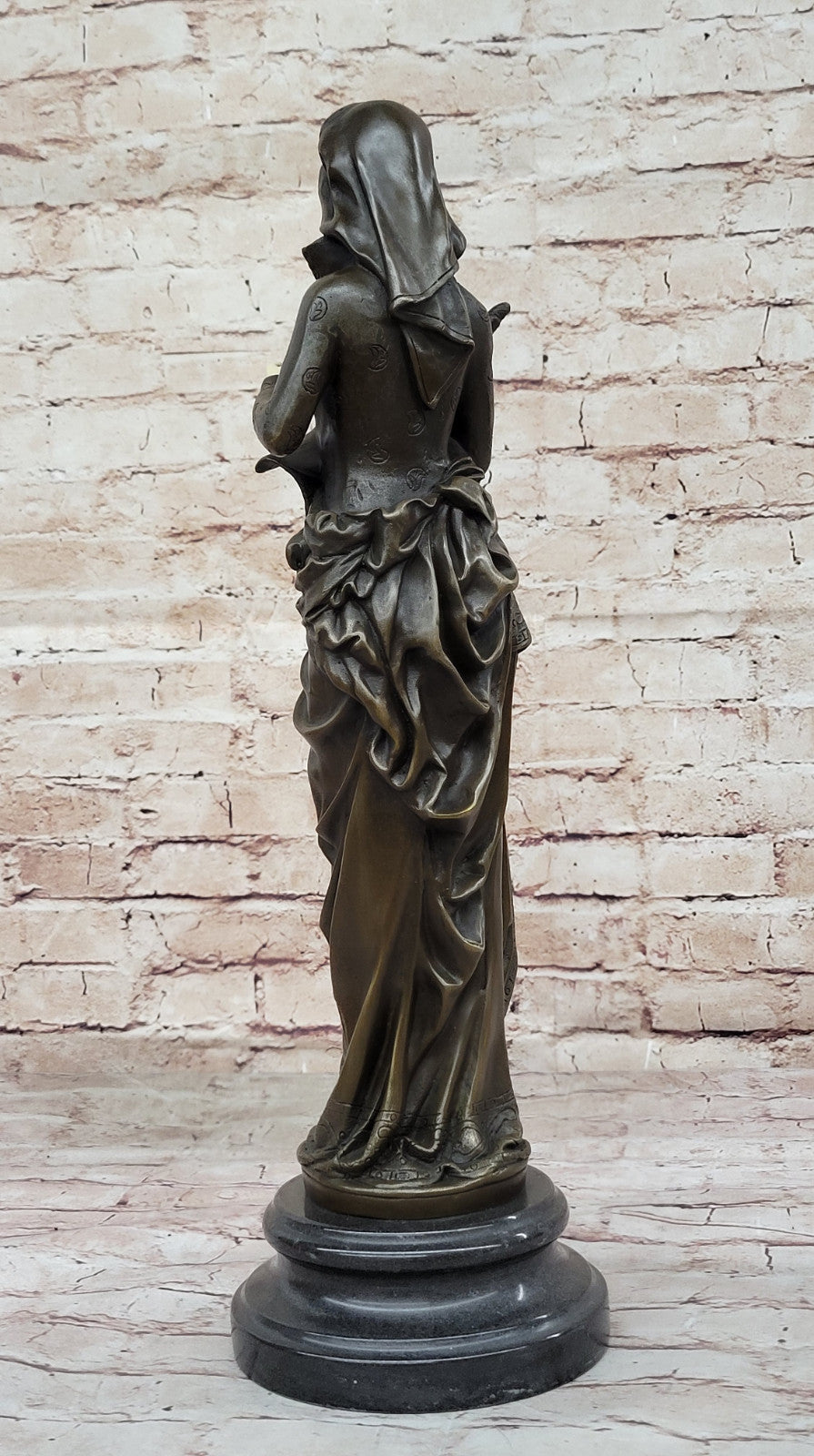 Albert Ernest Carrier Belleuse Lady Bronze Statue Fine Art Collector`s Figurine