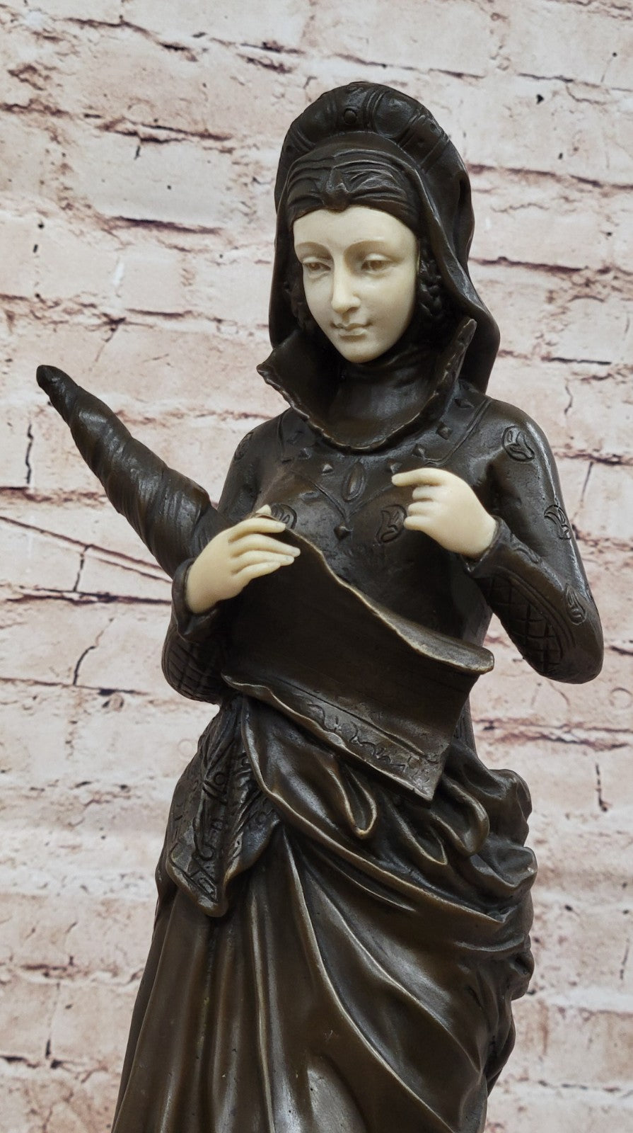 Albert Ernest Carrier Belleuse Lady Bronze Statue Fine Art Collector`s Figurine