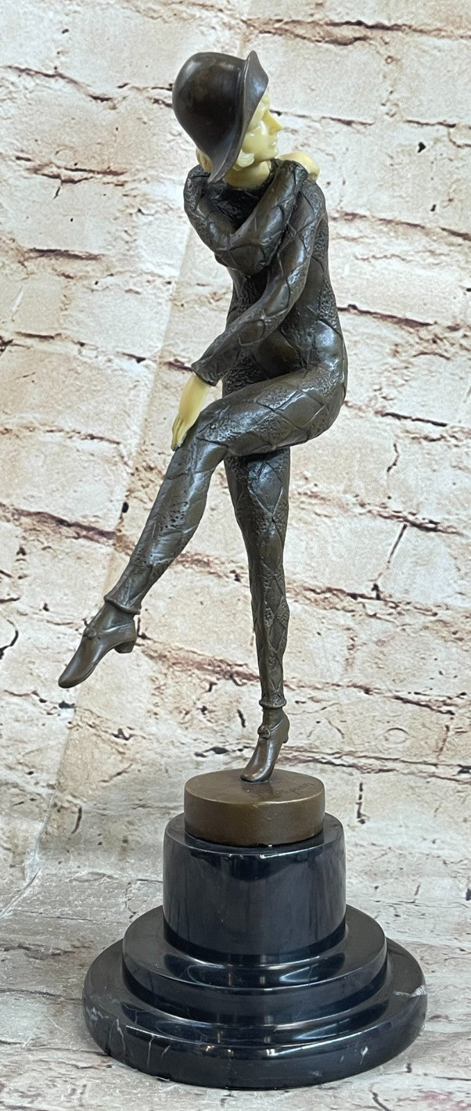 Bronze Sculpture of Egyptian Dancer, after Hand Mase Figurine Figure NR