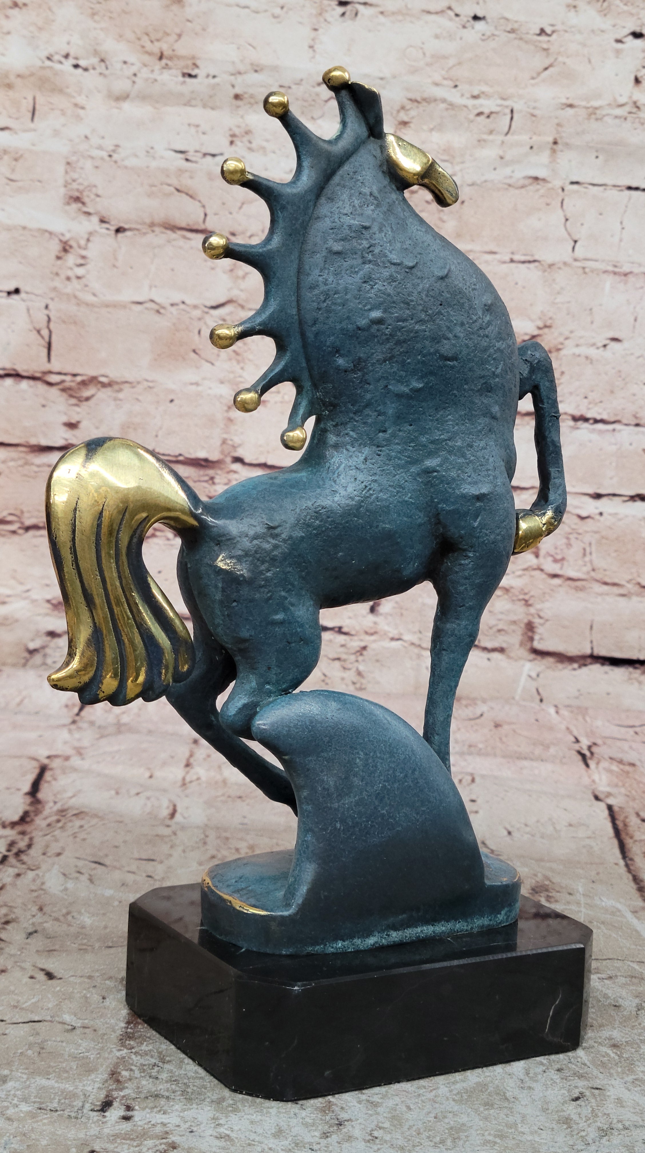 Artisanal Bronze Statue - Tang Horse Reflections by Miguel Lopez Sale