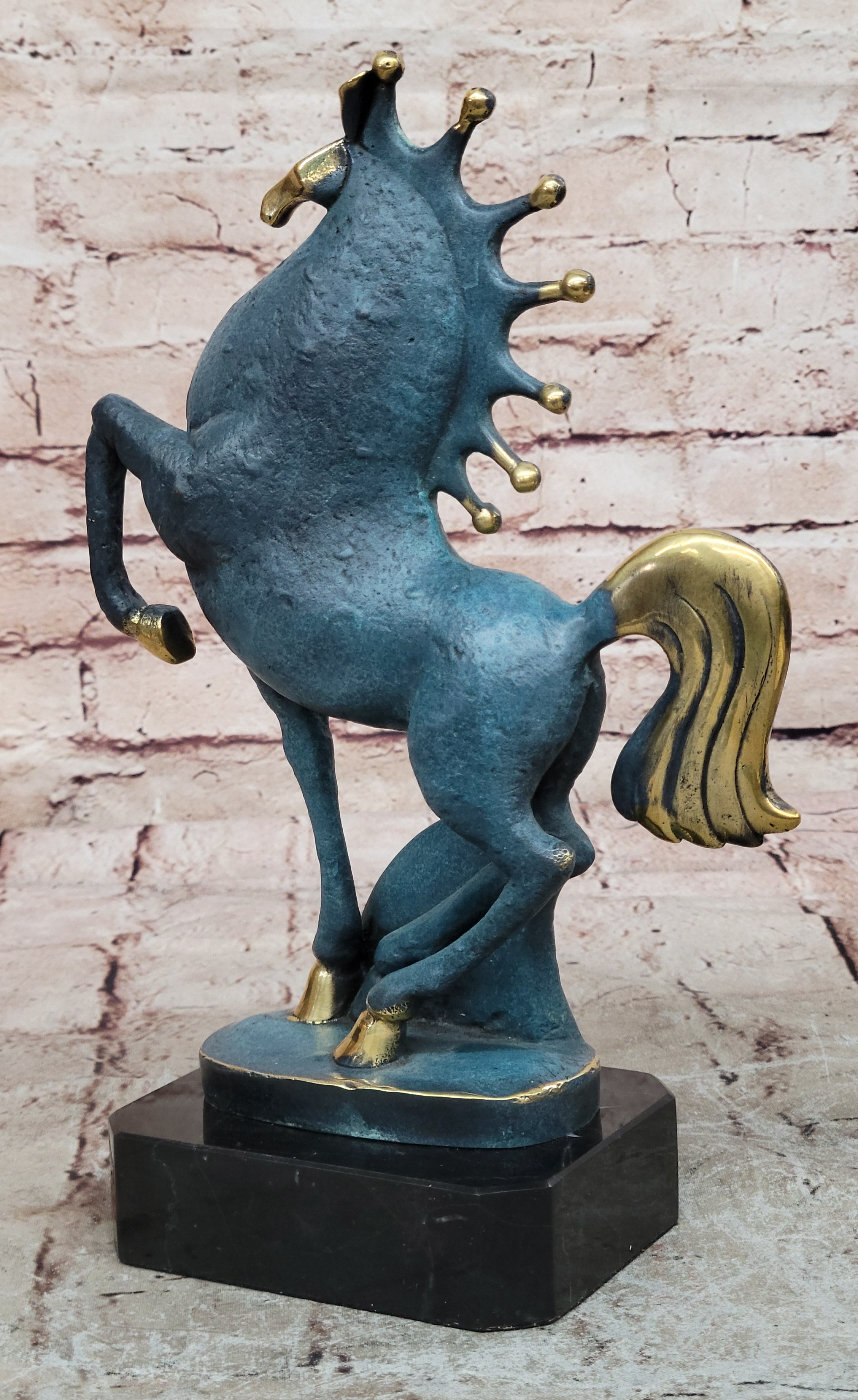 Artisanal Bronze Statue - Tang Horse Reflections by Miguel Lopez Sale